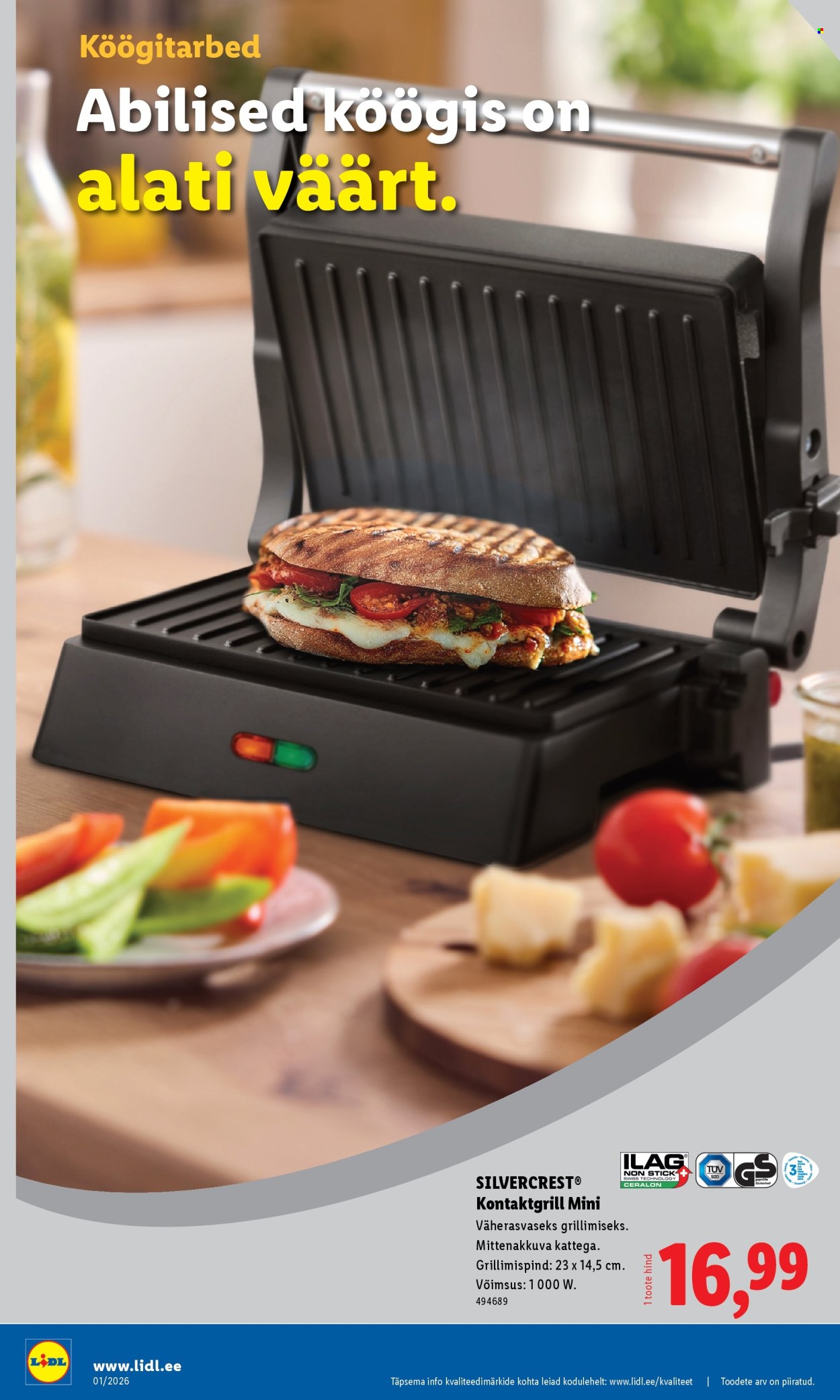 Lidl kliendileht - Tööstuskaupade pakkumised (29.12.2025 - 4.01.2026)