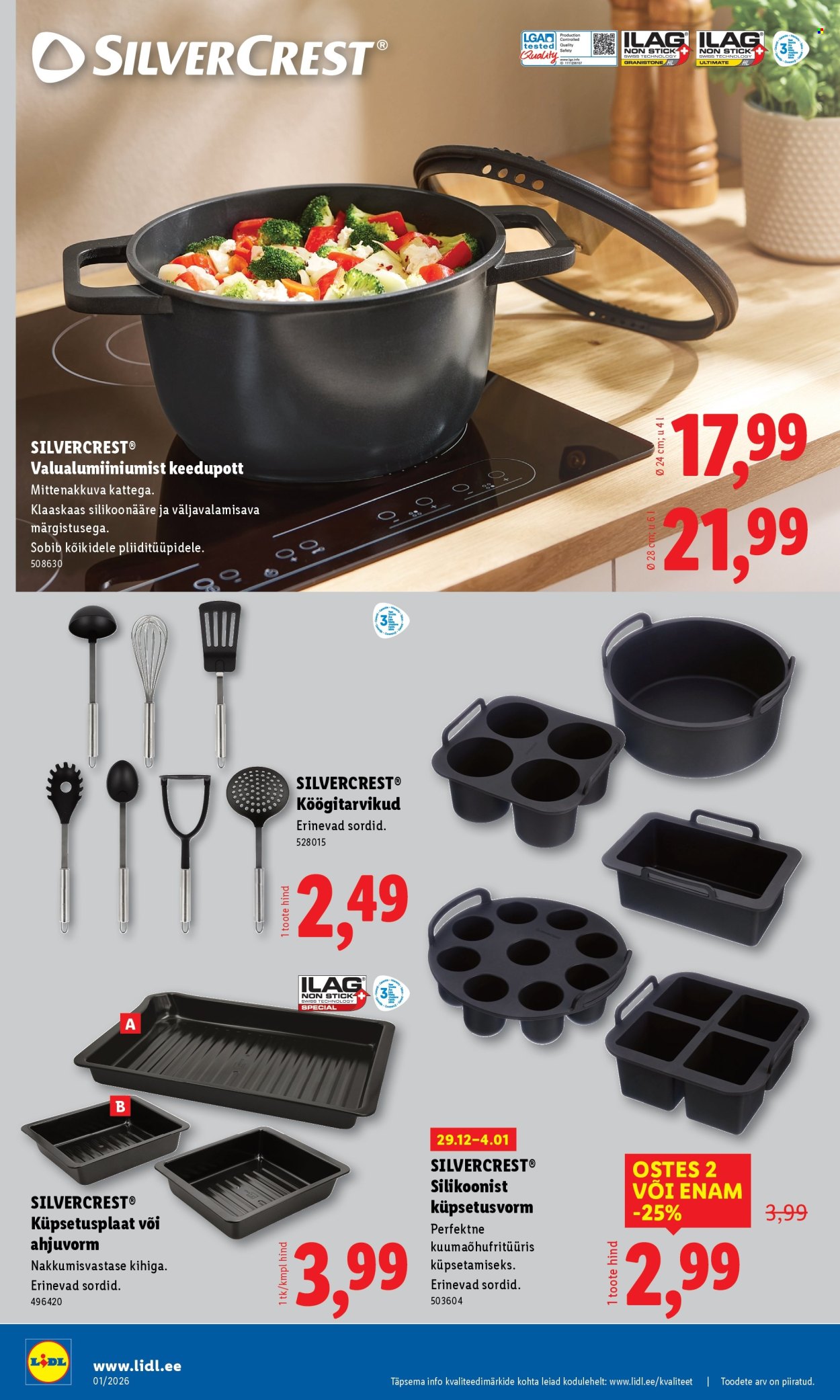 Lidl kliendileht - Tööstuskaupade pakkumised (29.12.2025 - 4.01.2026)