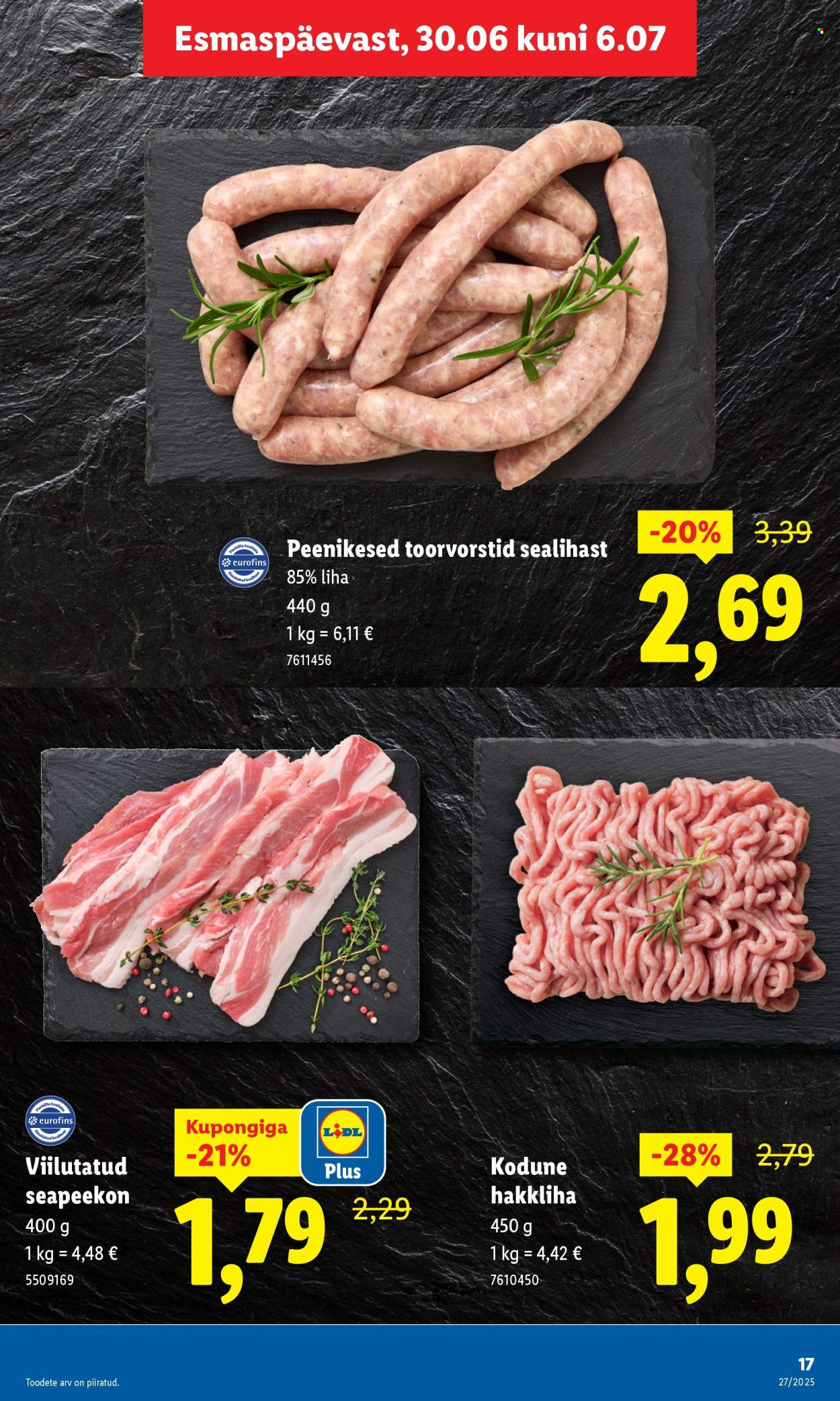 Lidl kliendileht - Nädalalõpu pakkumised (3.07 - 6.07.2025)