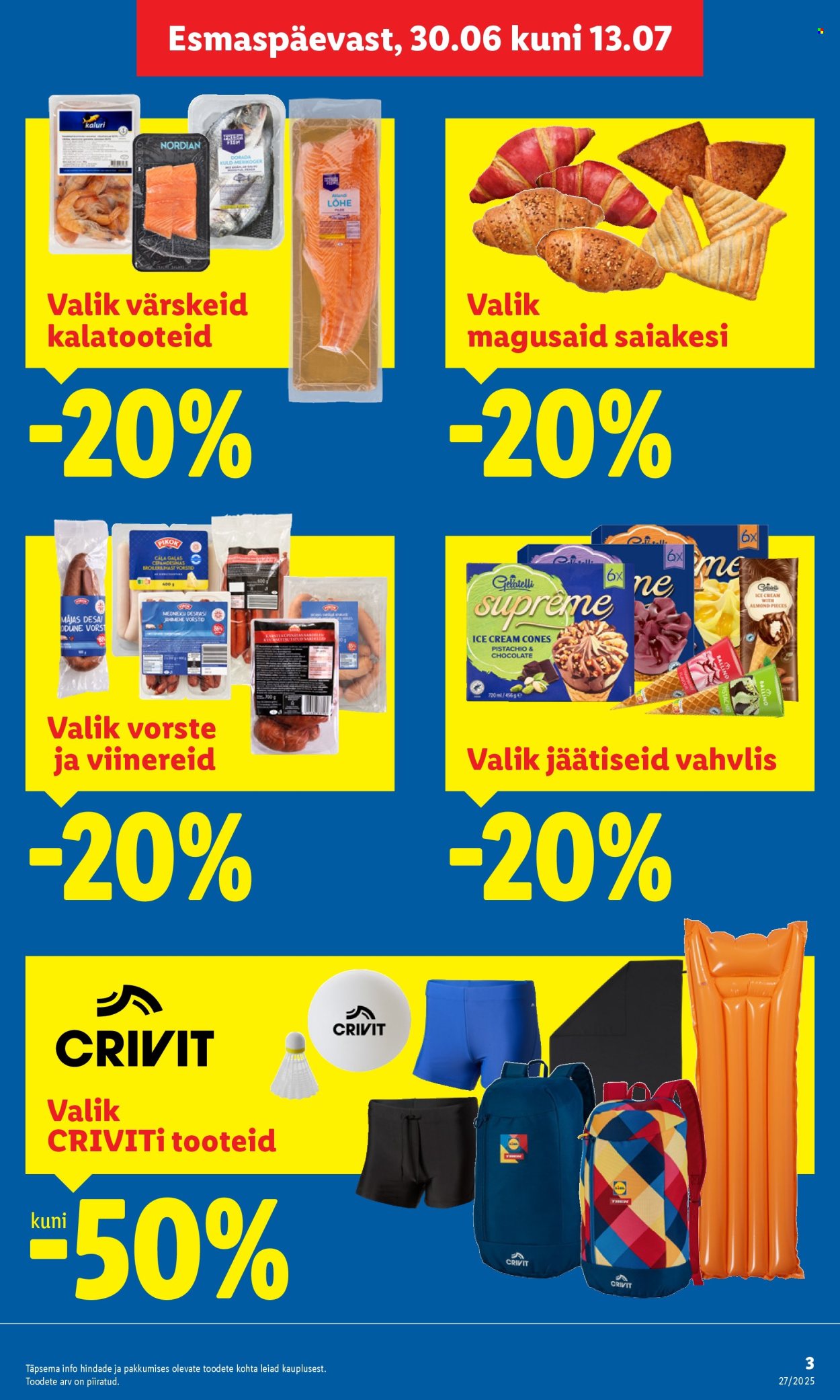 Lidl kliendileht - Nädalalõpu pakkumised (3.07 - 6.07.2025)