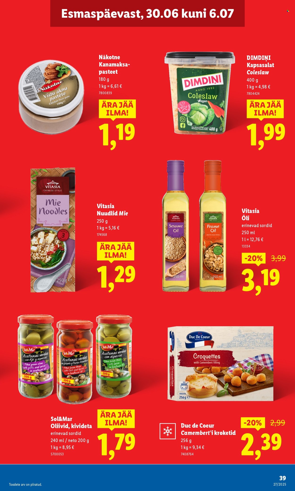 Lidl kliendileht - Nädalalõpu pakkumised (3.07 - 6.07.2025)