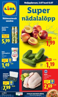 Lidl kliendileht - Nädalalõpu pakkumised (3.07 - 6.07.2025)