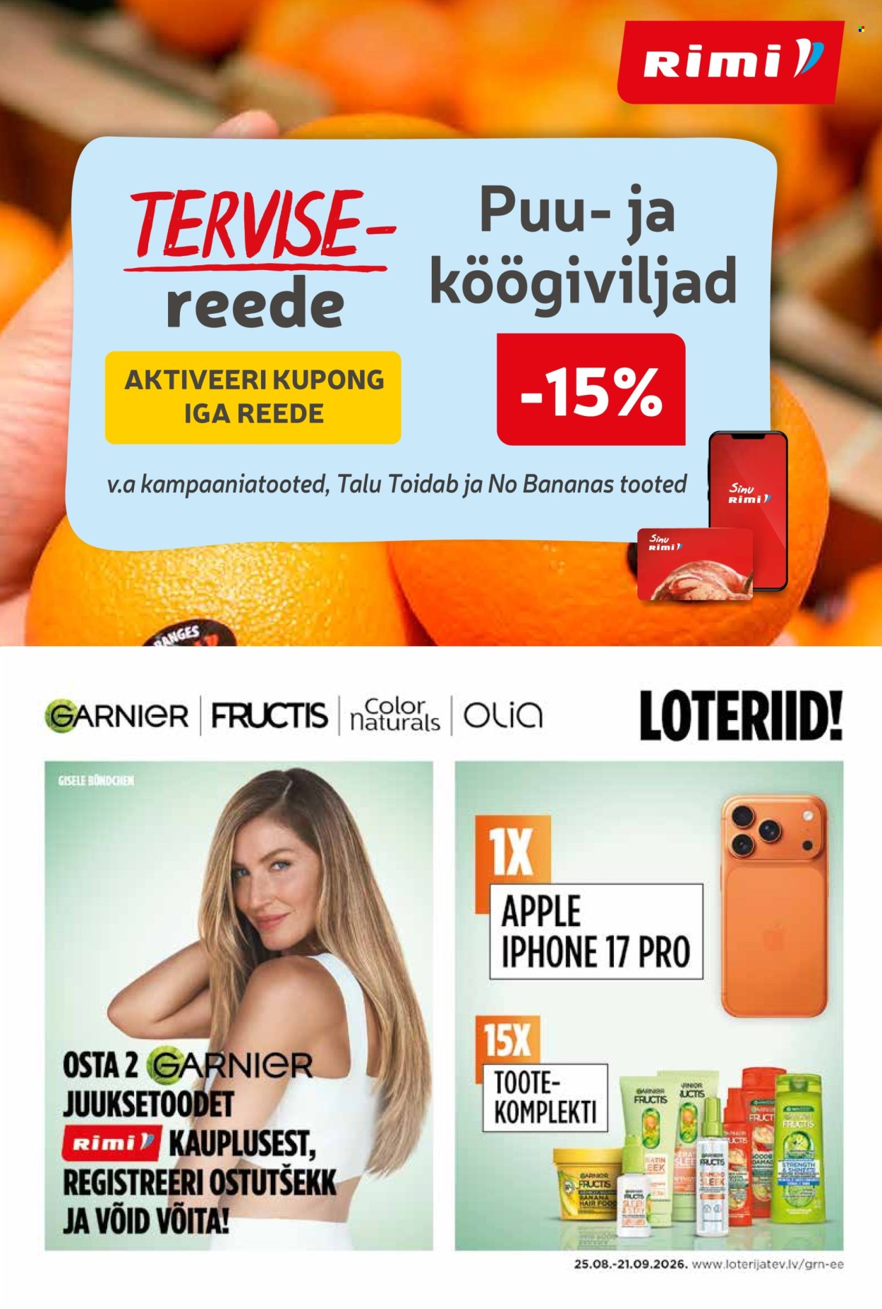 Rimi kliendileht (25.08 - 21.09.2026)