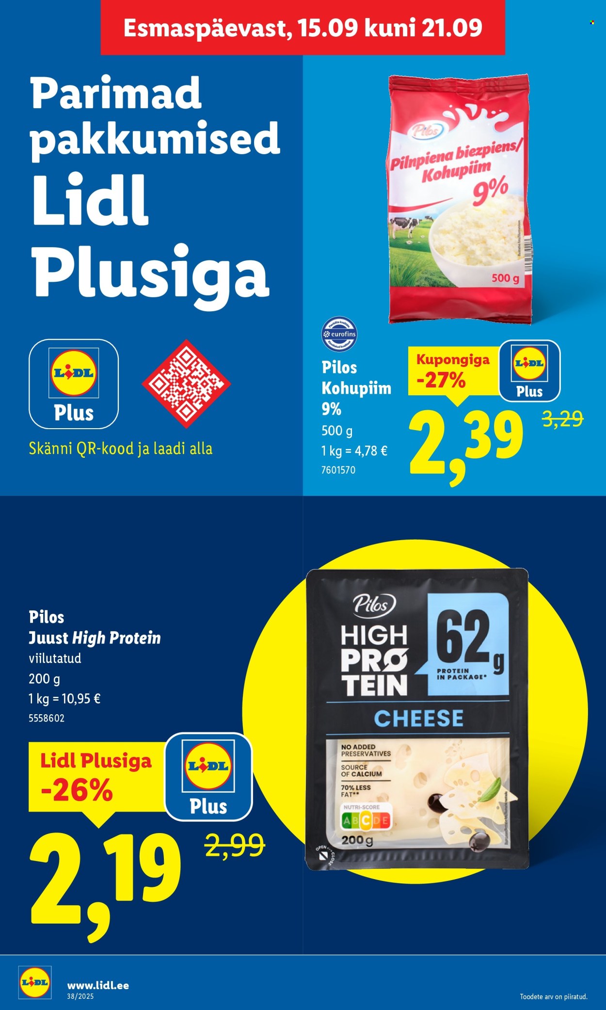 Lidl kliendileht - Kliendileht (15.09 - 21.09.2025)