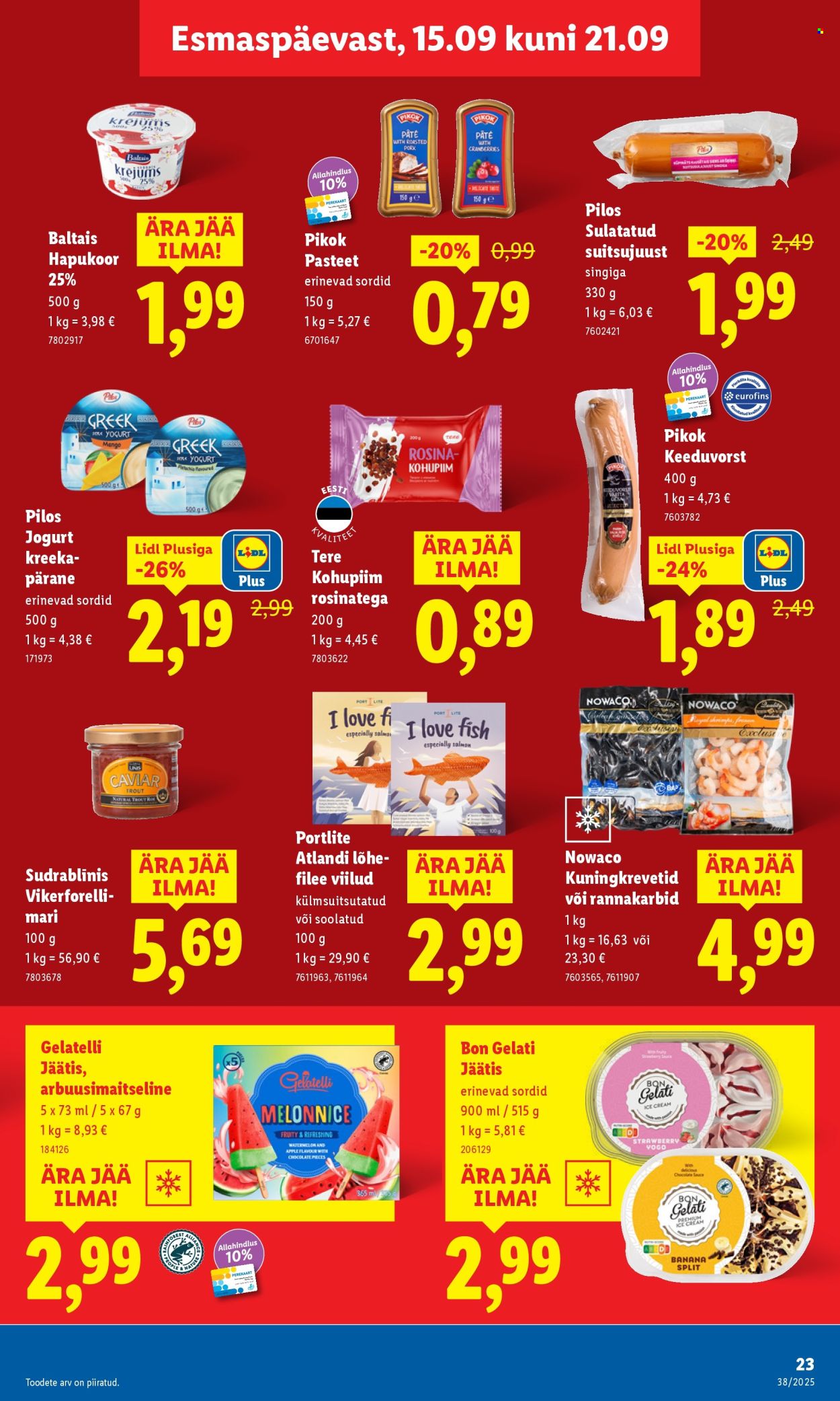Lidl kliendileht - Kliendileht (15.09 - 21.09.2025)
