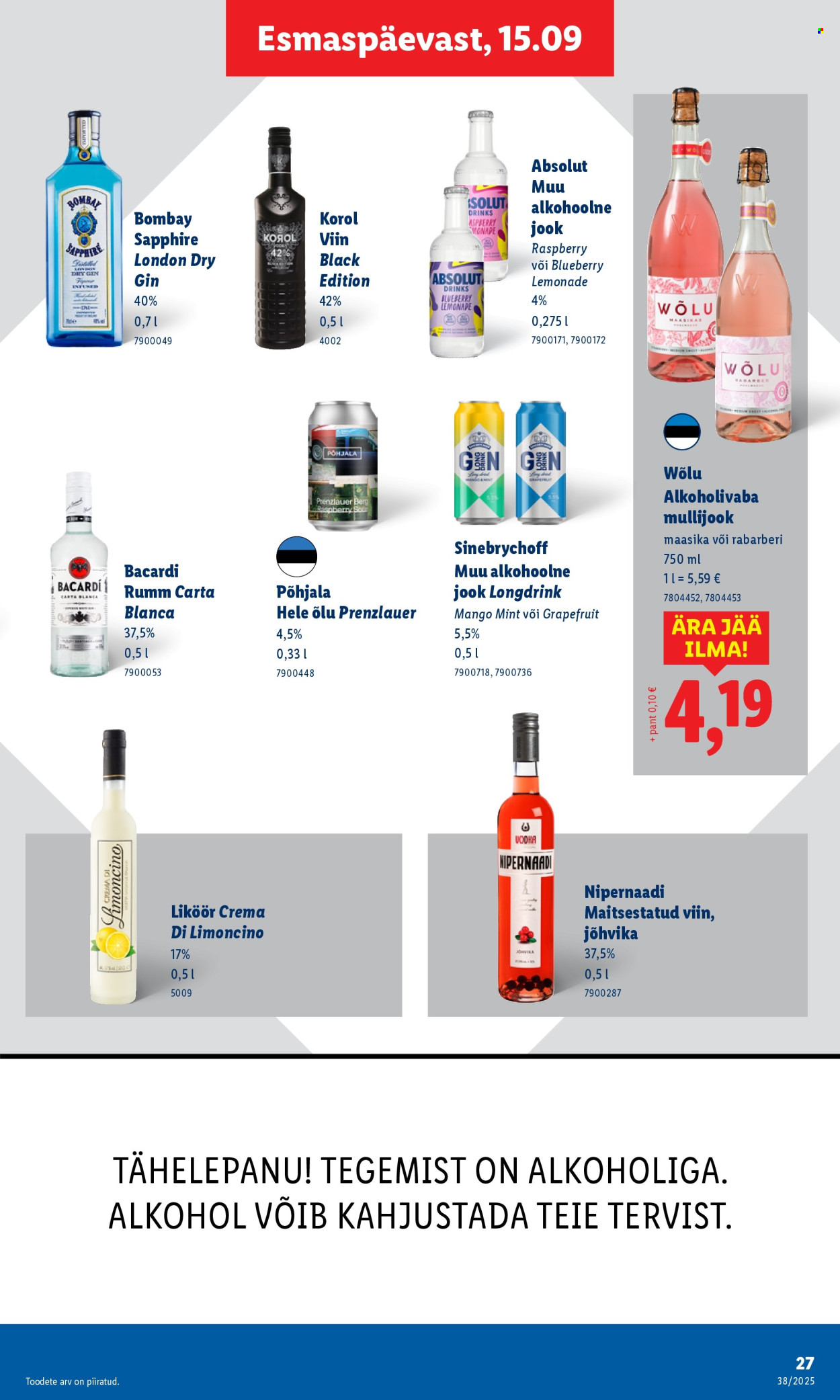 Lidl kliendileht - Kliendileht (15.09 - 21.09.2025)