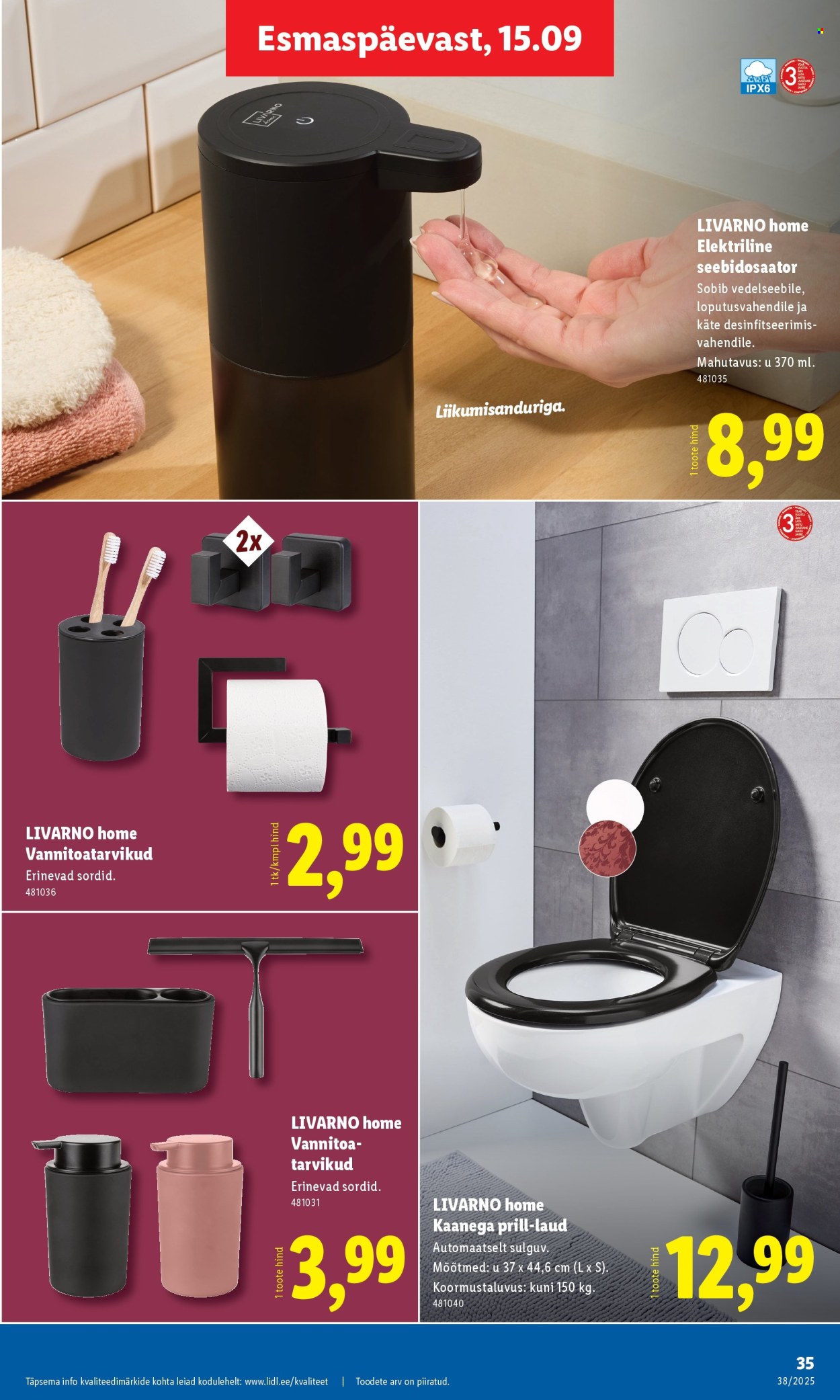 Lidl kliendileht - Kliendileht (15.09 - 21.09.2025)