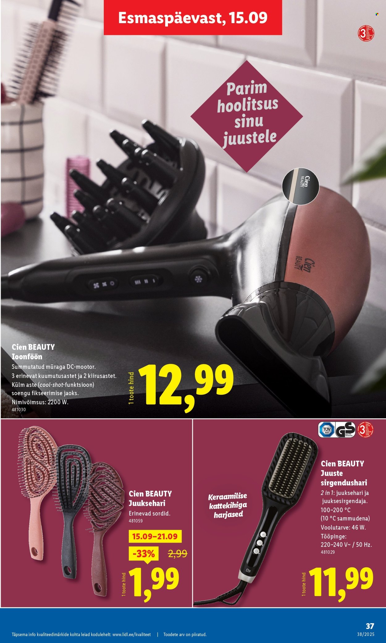 Lidl kliendileht - Kliendileht (15.09 - 21.09.2025)