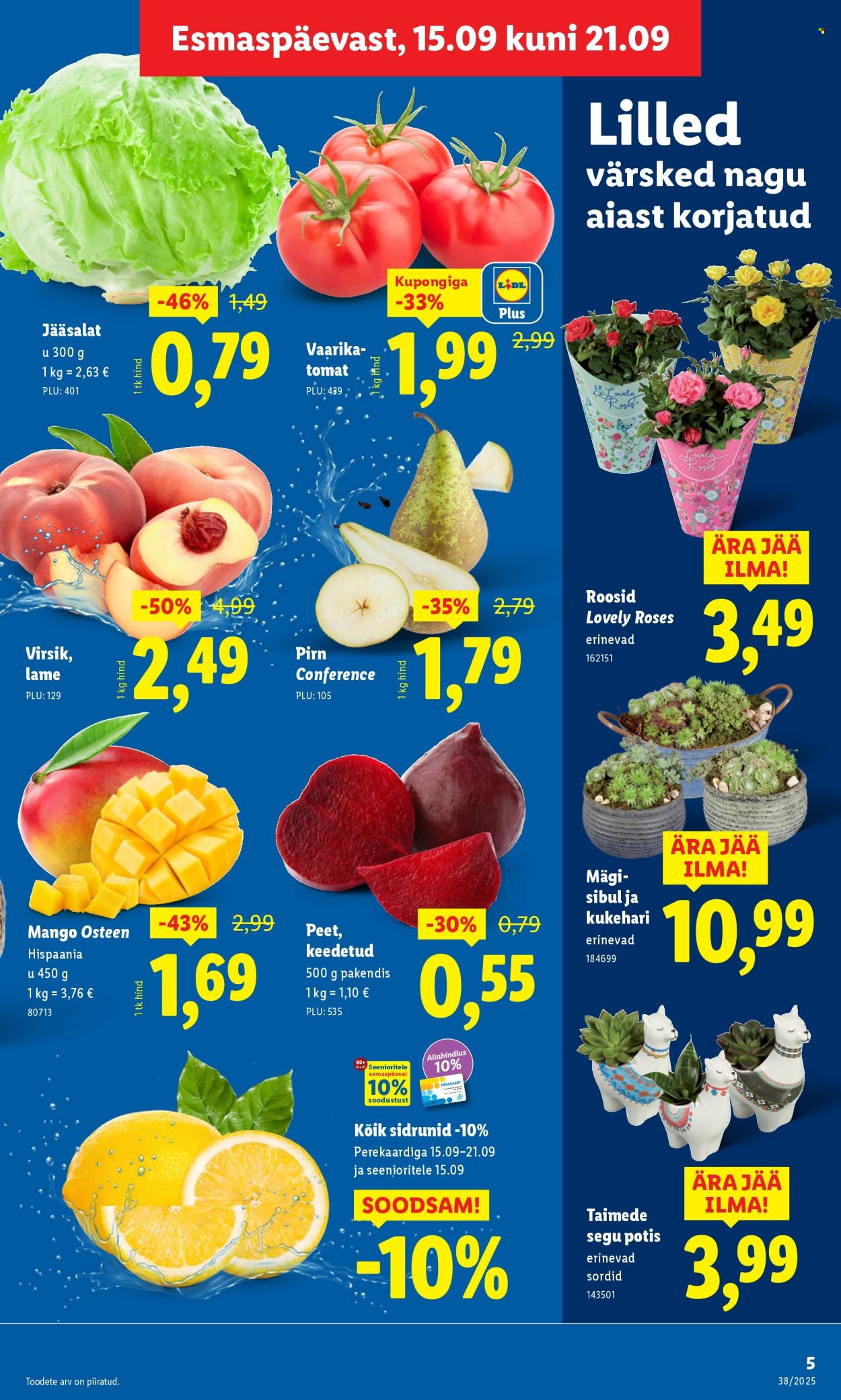 Lidl kliendileht - Kliendileht (15.09 - 21.09.2025)