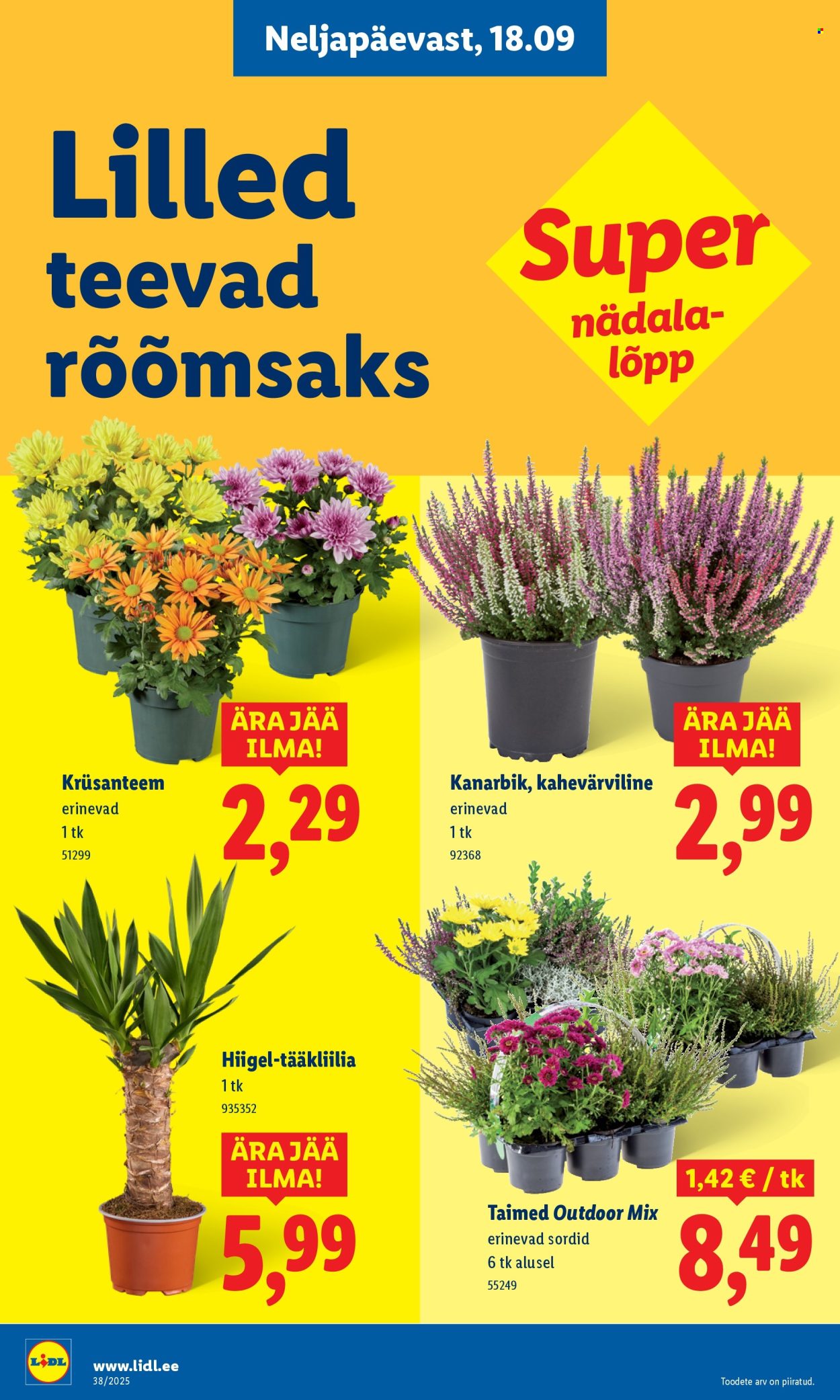 Lidl kliendileht - Kliendileht (15.09 - 21.09.2025)