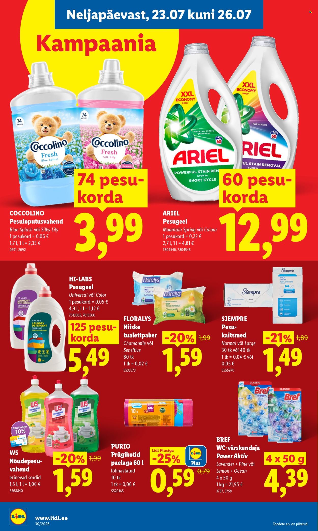 Lidl kliendileht (20.07 - 26.07.2026)