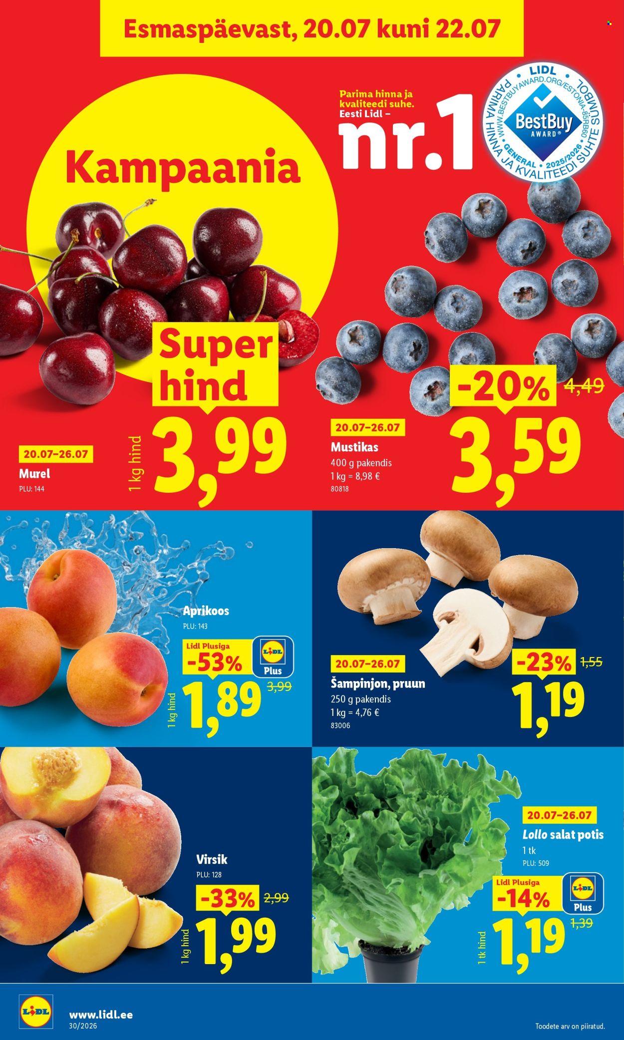 Lidl kliendileht (20.07 - 26.07.2026)