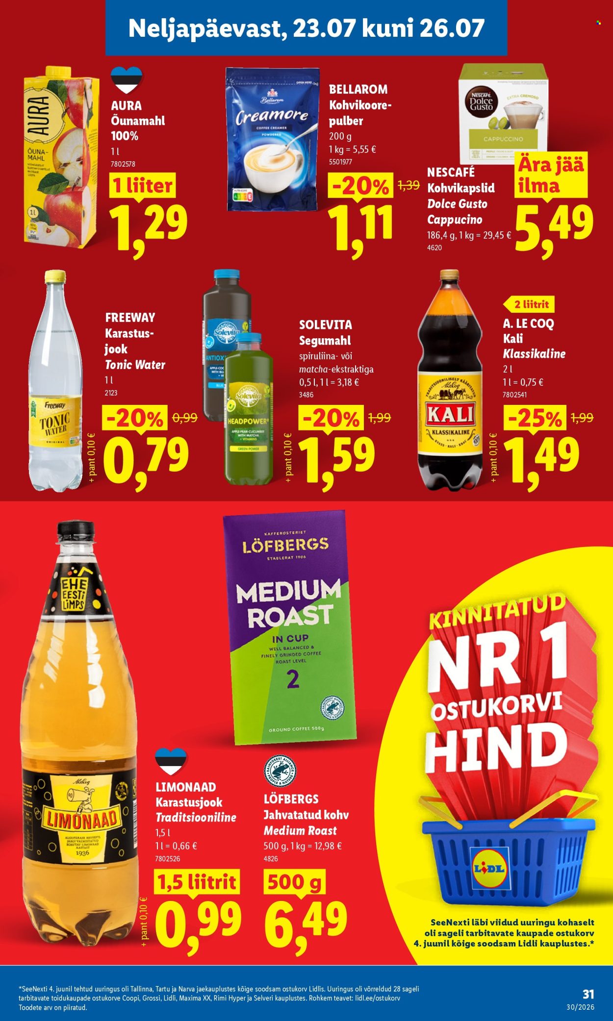 Lidl kliendileht (20.07 - 26.07.2026)