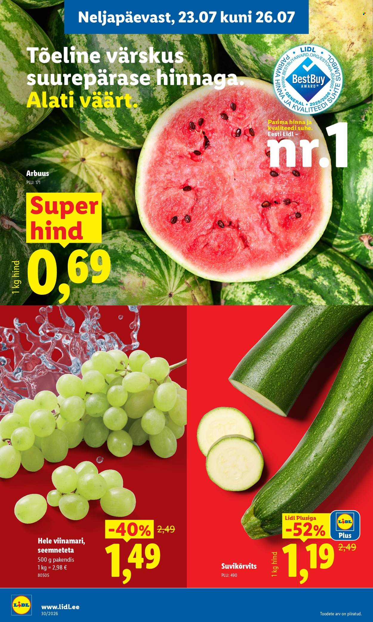Lidl kliendileht (20.07 - 26.07.2026)