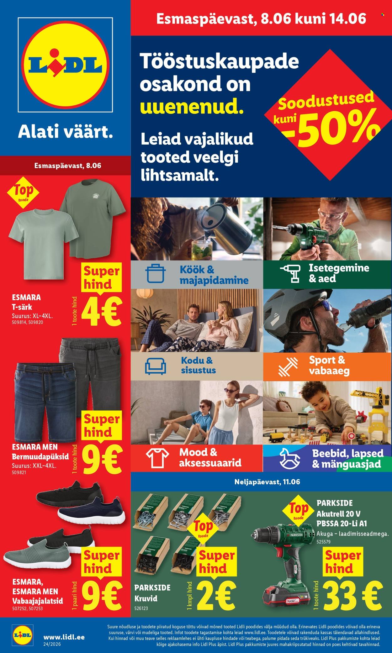 Lidl kliendileht - Tööstuskaupade pakkumised (8.06 - 14.06.2026)