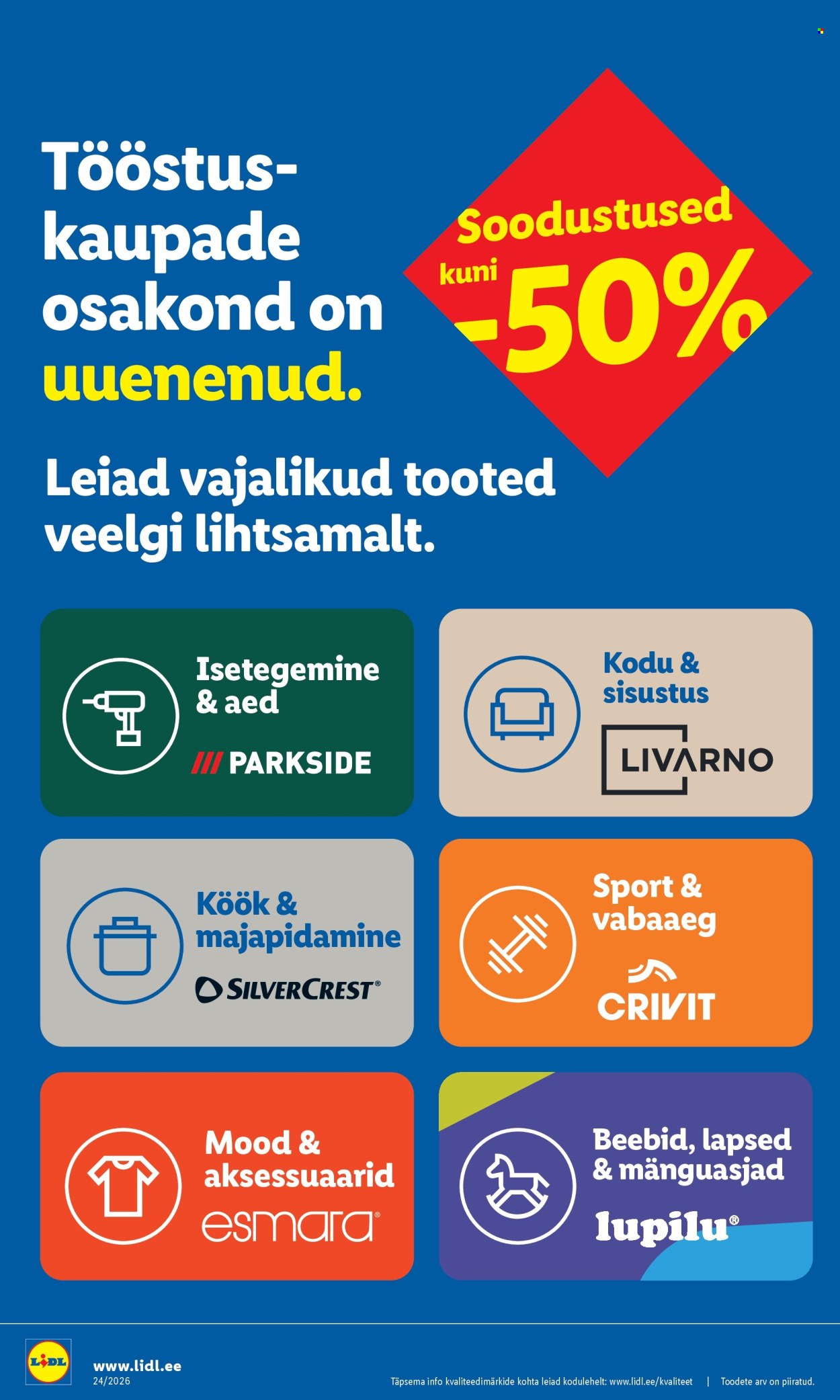 Lidl kliendileht - Tööstuskaupade pakkumised (8.06 - 14.06.2026)