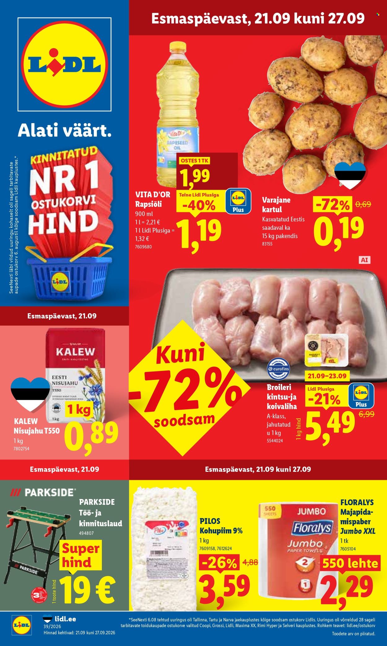 Lidl kliendileht (21.09 - 27.09.2026)