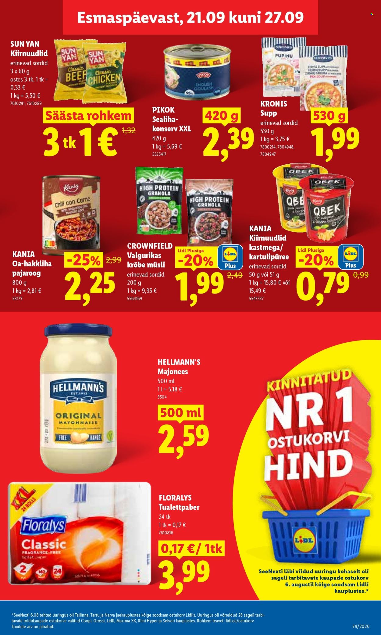 Lidl kliendileht (21.09 - 27.09.2026)