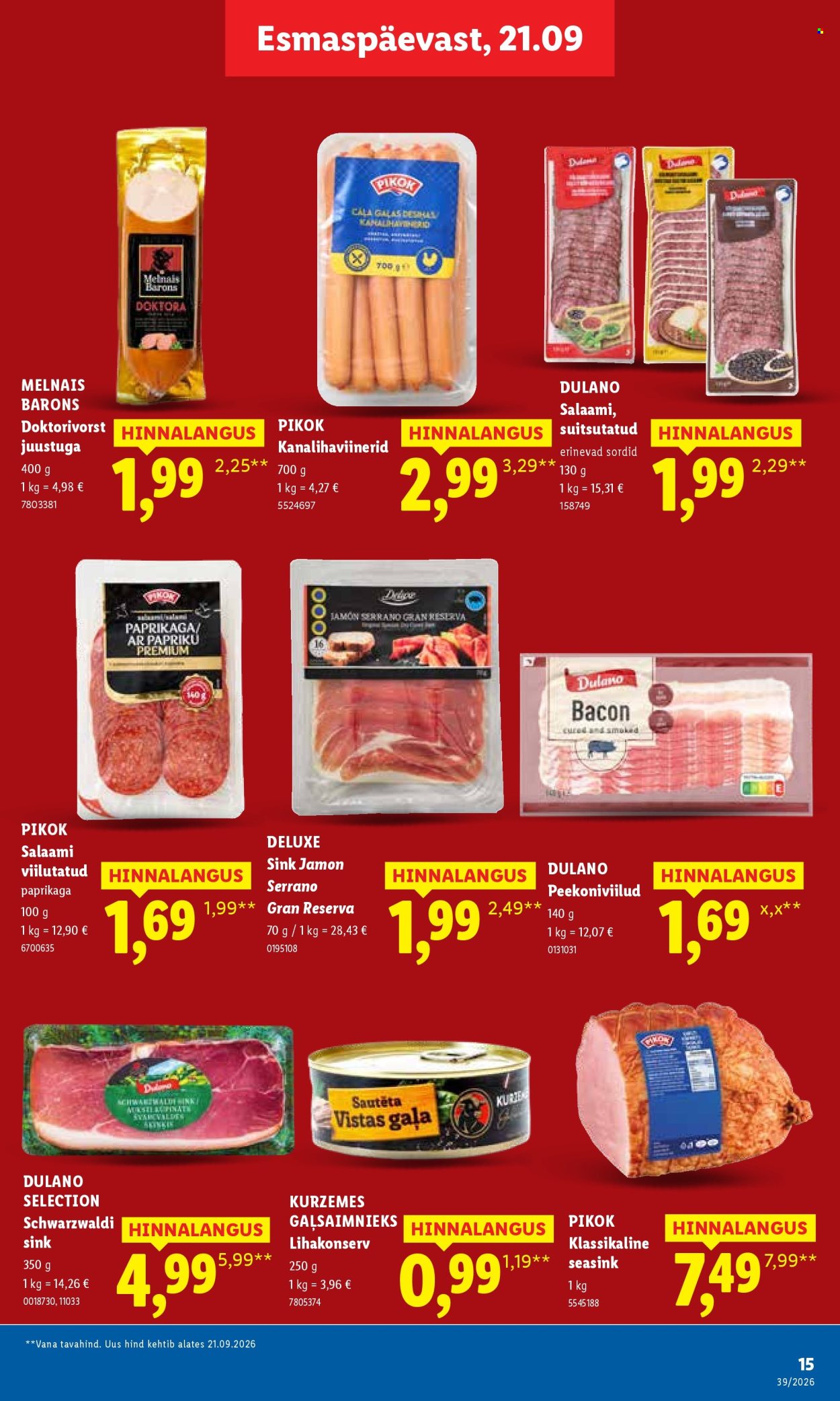 Lidl kliendileht (21.09 - 27.09.2026)