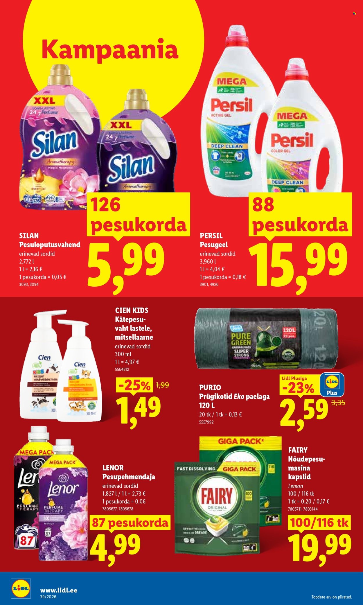 Lidl kliendileht (21.09 - 27.09.2026)