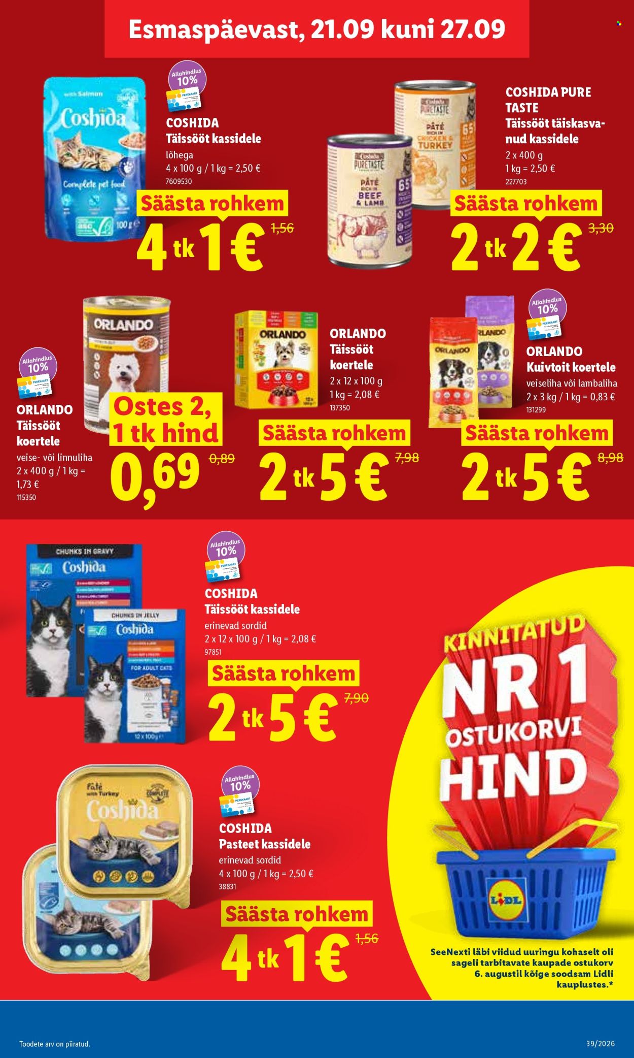 Lidl kliendileht (21.09 - 27.09.2026)