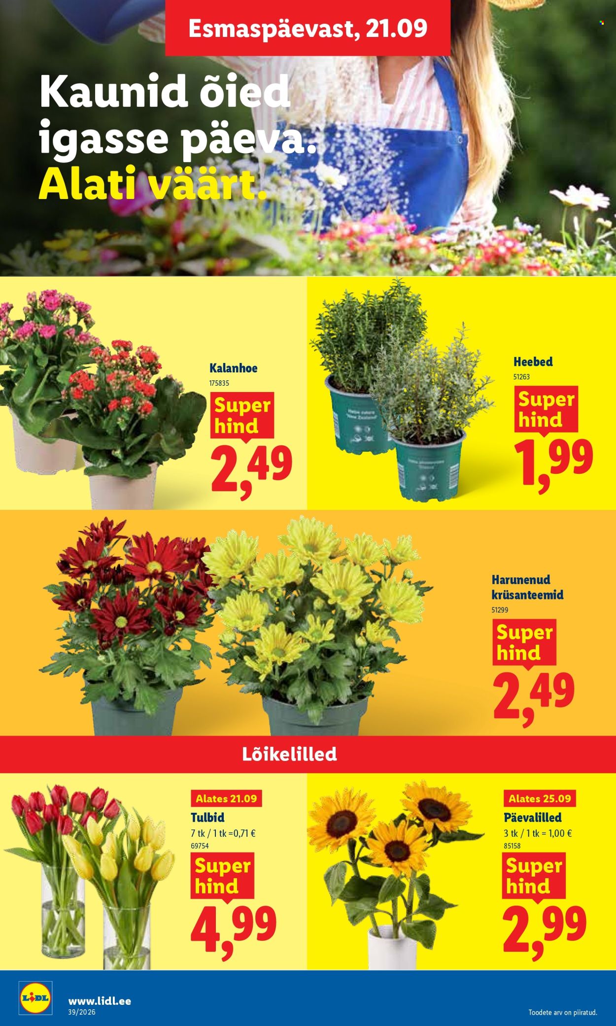 Lidl kliendileht (21.09 - 27.09.2026)