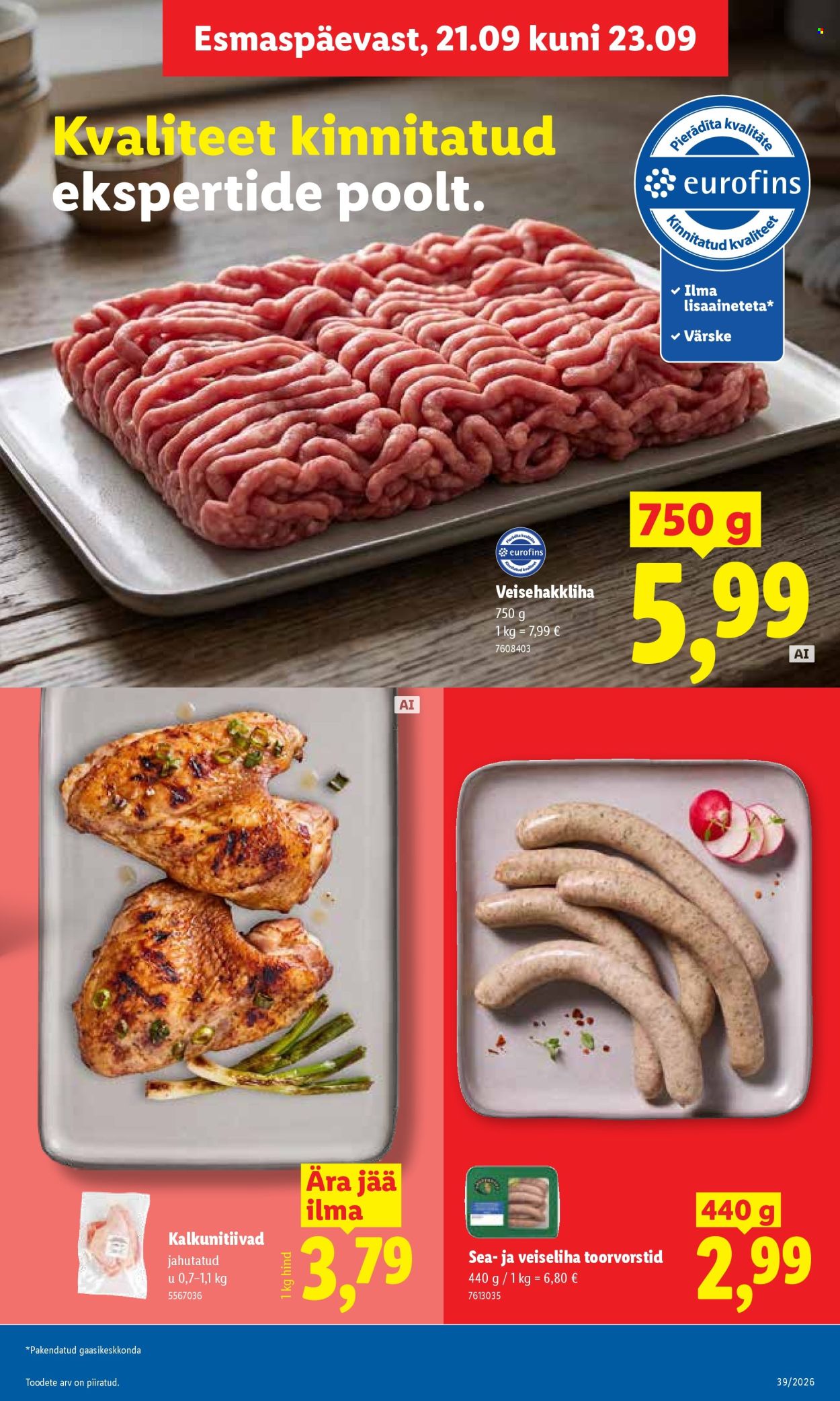 Lidl kliendileht (21.09 - 27.09.2026)
