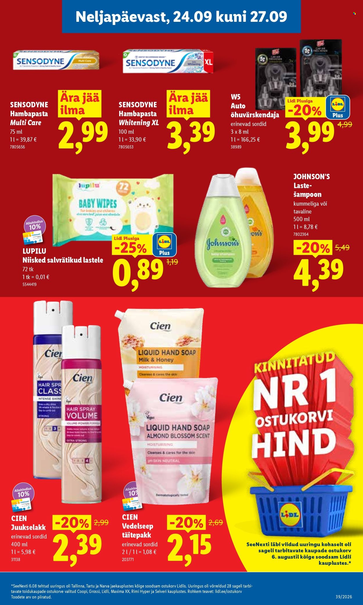 Lidl kliendileht (21.09 - 27.09.2026)