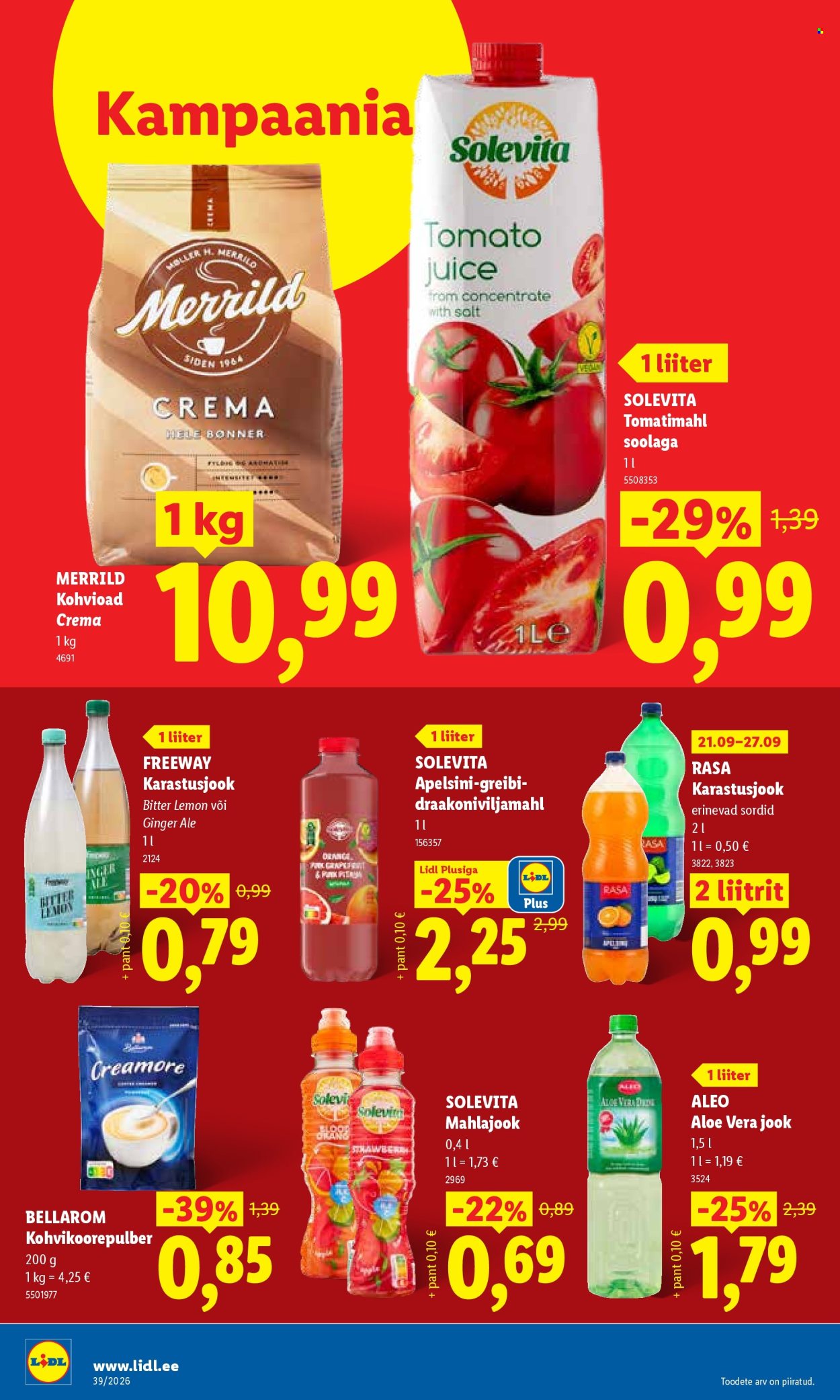 Lidl kliendileht (21.09 - 27.09.2026)