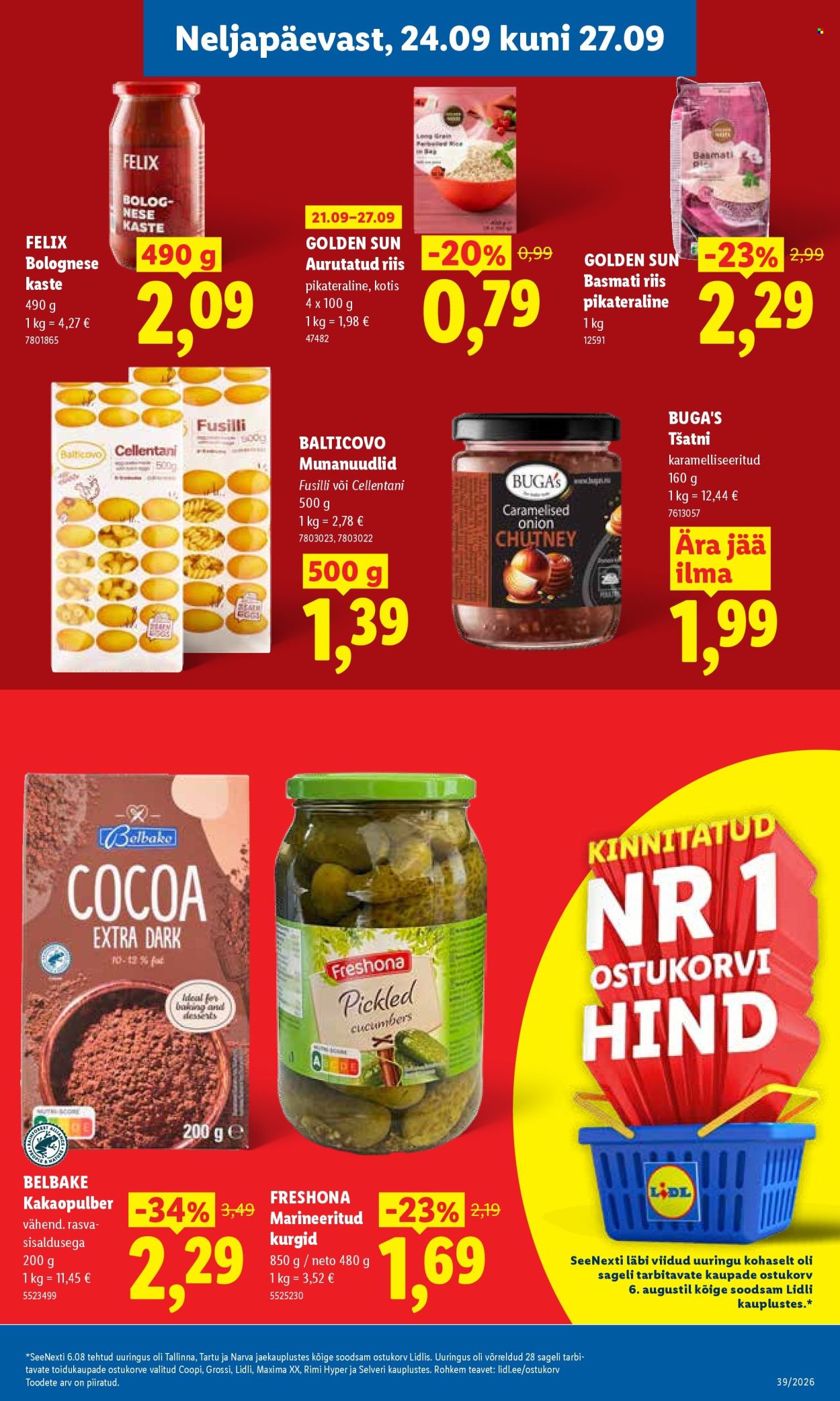 Lidl kliendileht (21.09 - 27.09.2026)