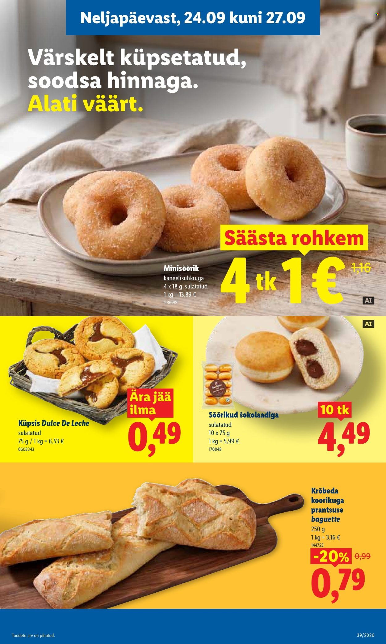 Lidl kliendileht (21.09 - 27.09.2026)