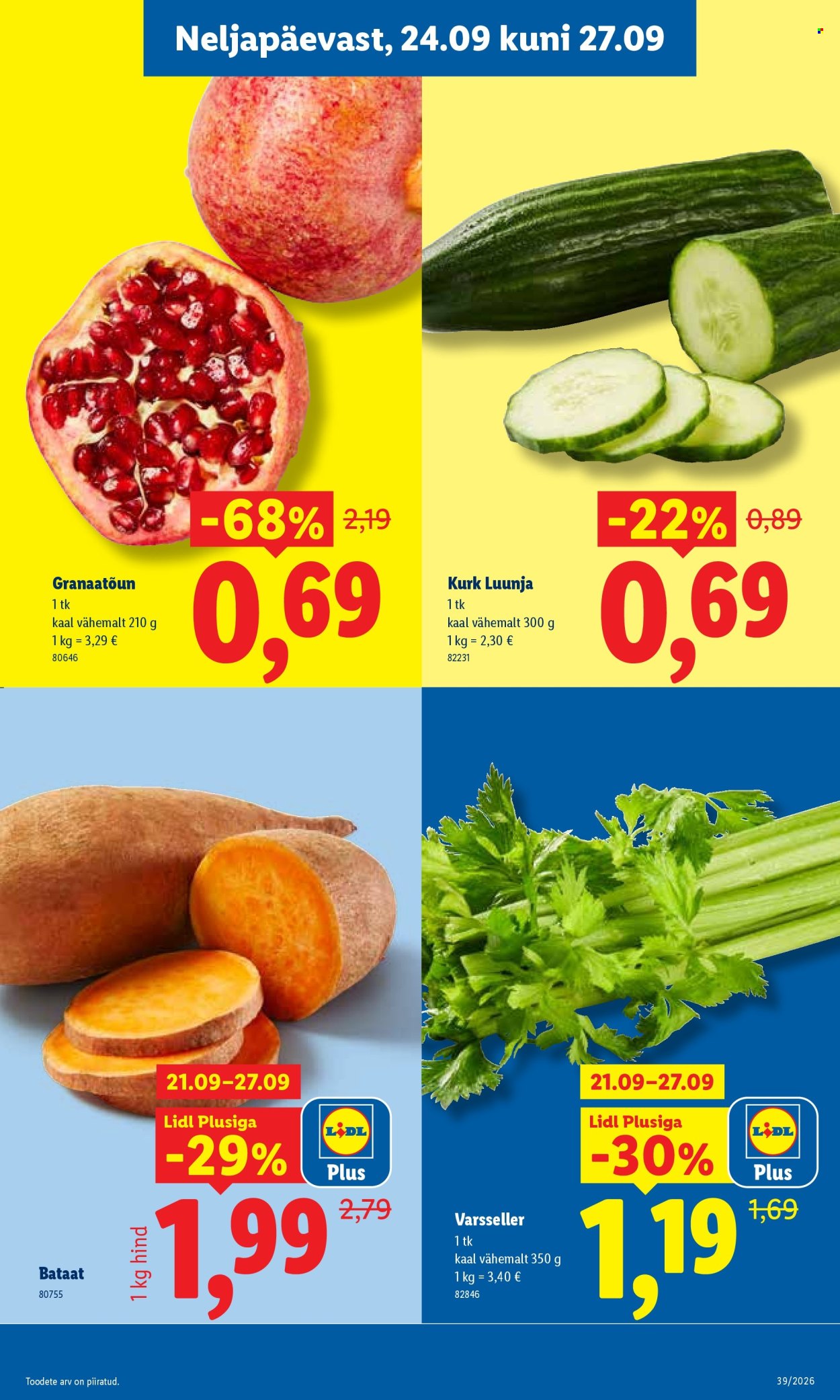 Lidl kliendileht (21.09 - 27.09.2026)