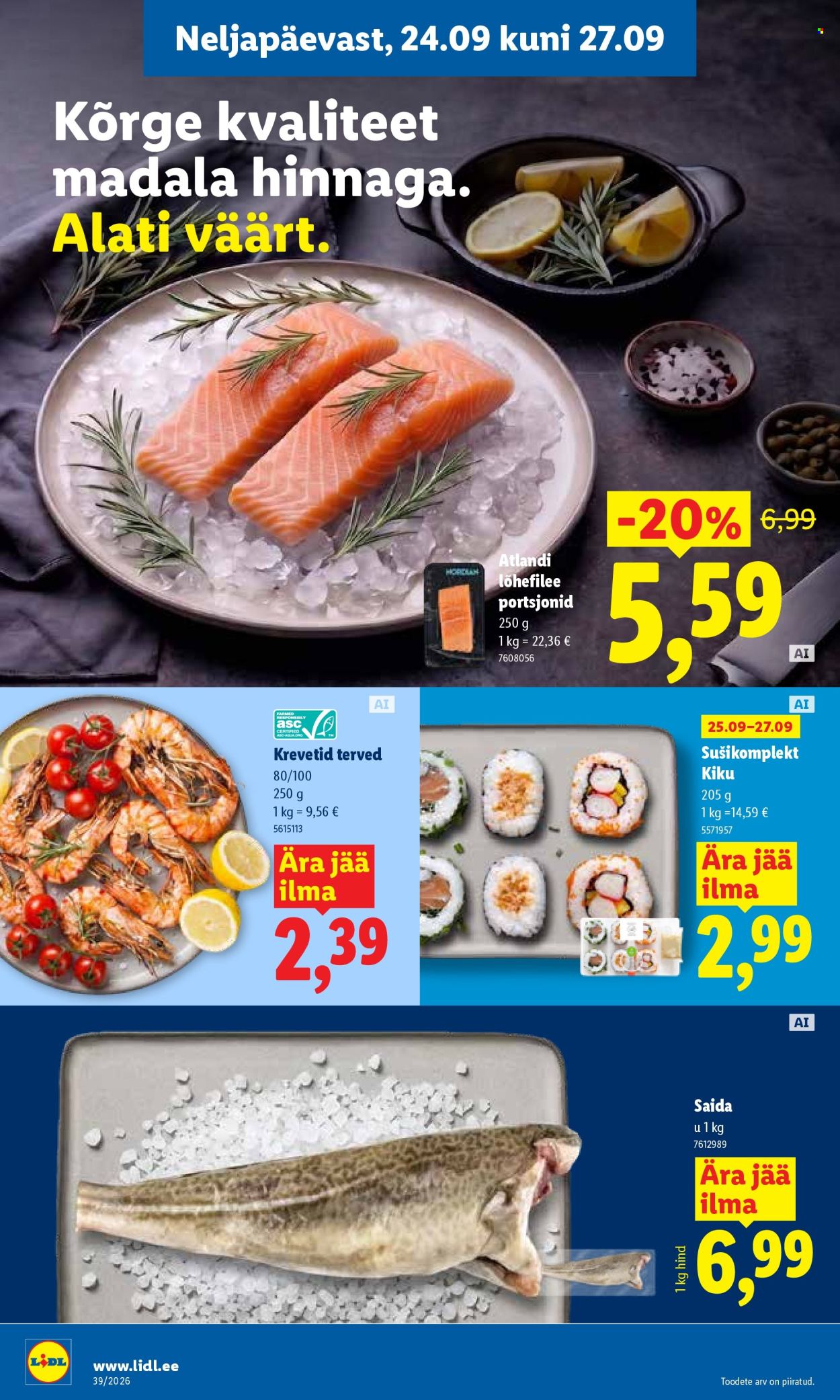 Lidl kliendileht (21.09 - 27.09.2026)