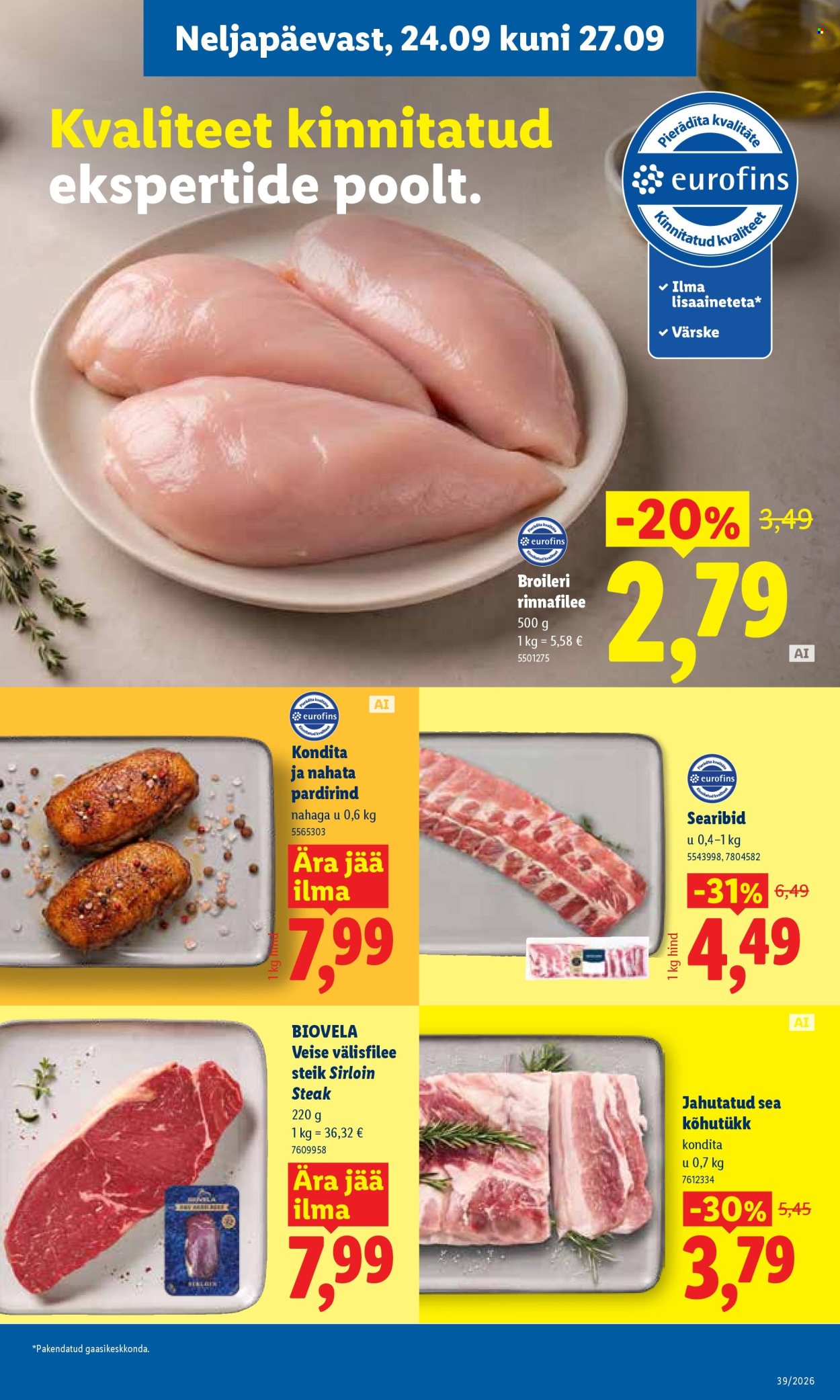 Lidl kliendileht (21.09 - 27.09.2026)