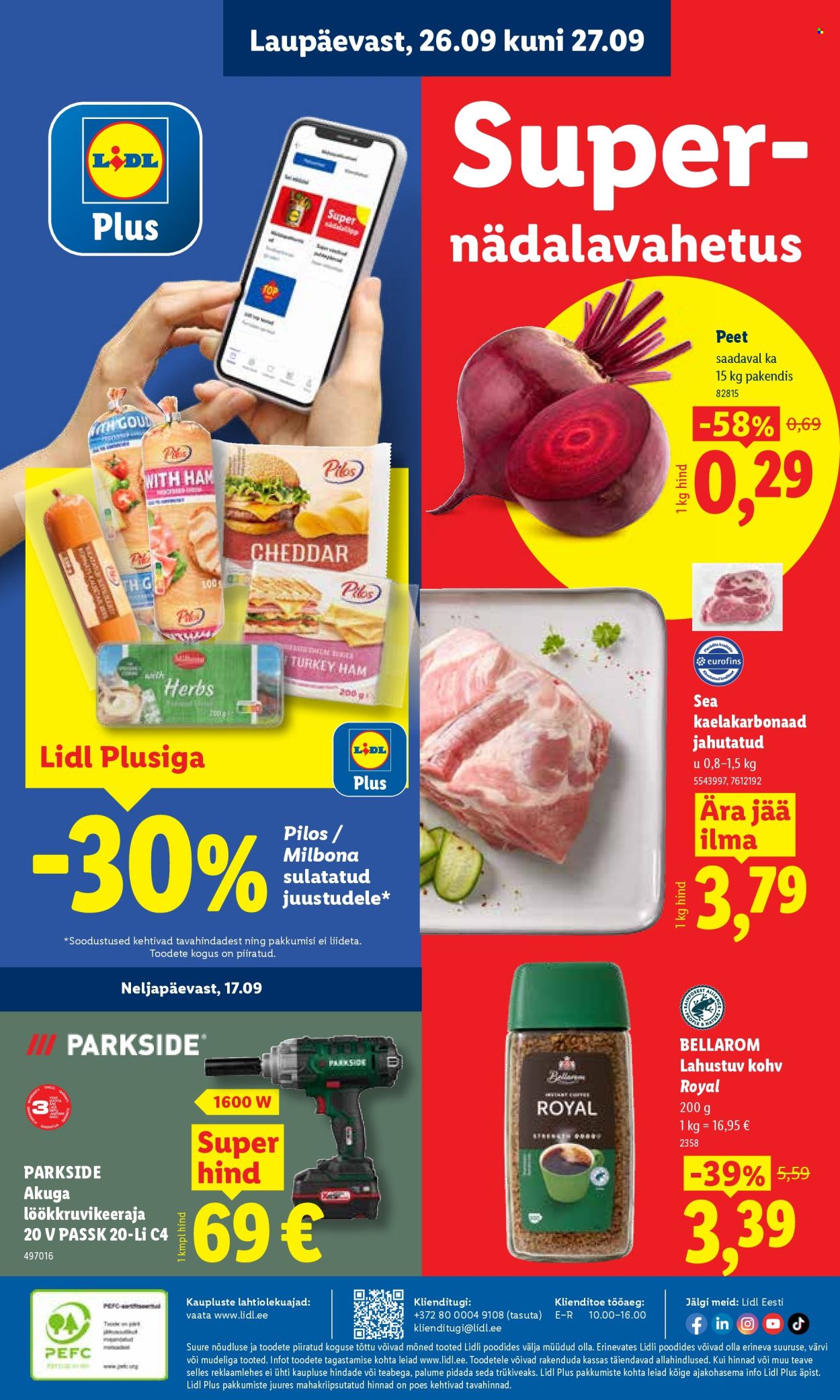Lidl kliendileht (21.09 - 27.09.2026)