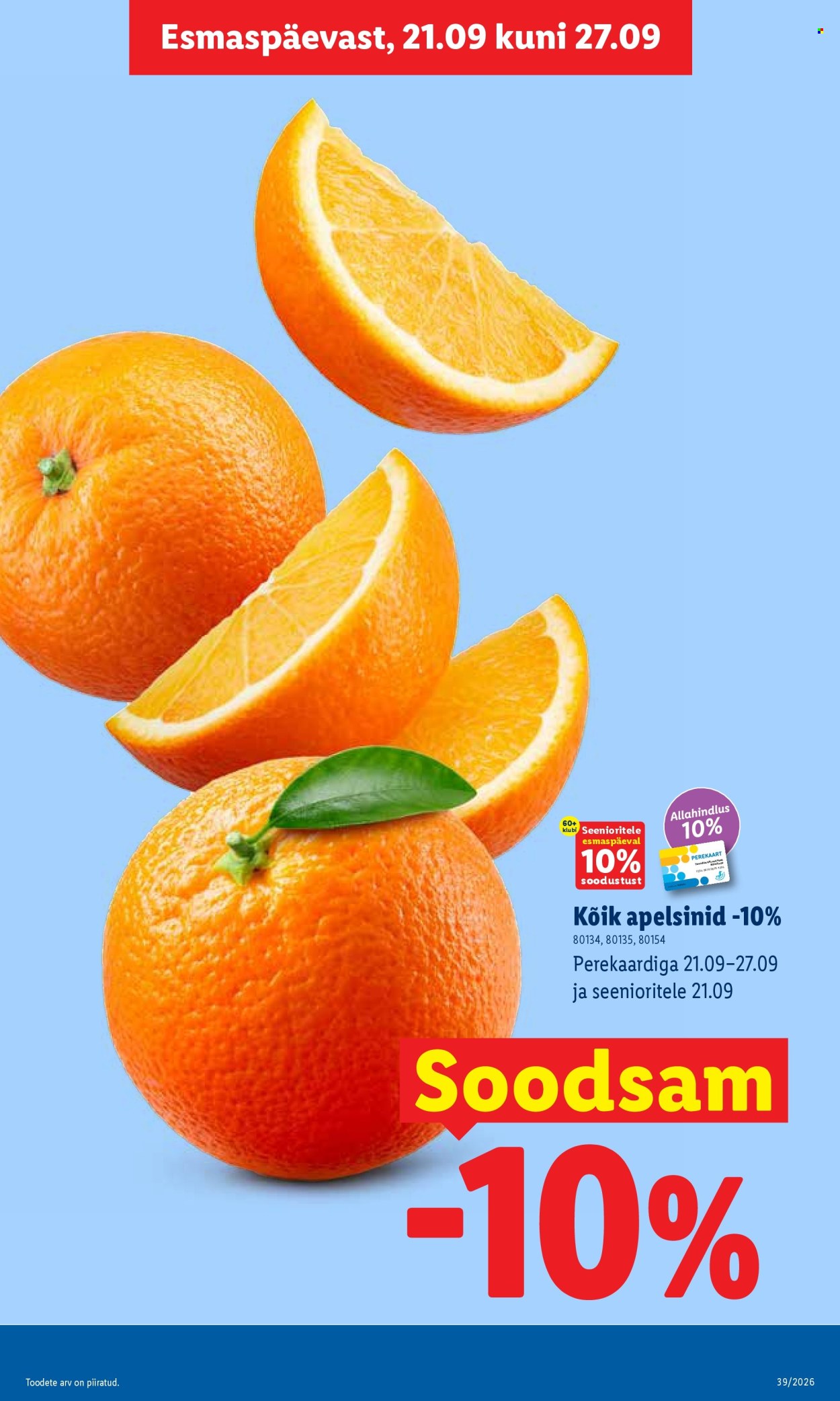 Lidl kliendileht (21.09 - 27.09.2026)