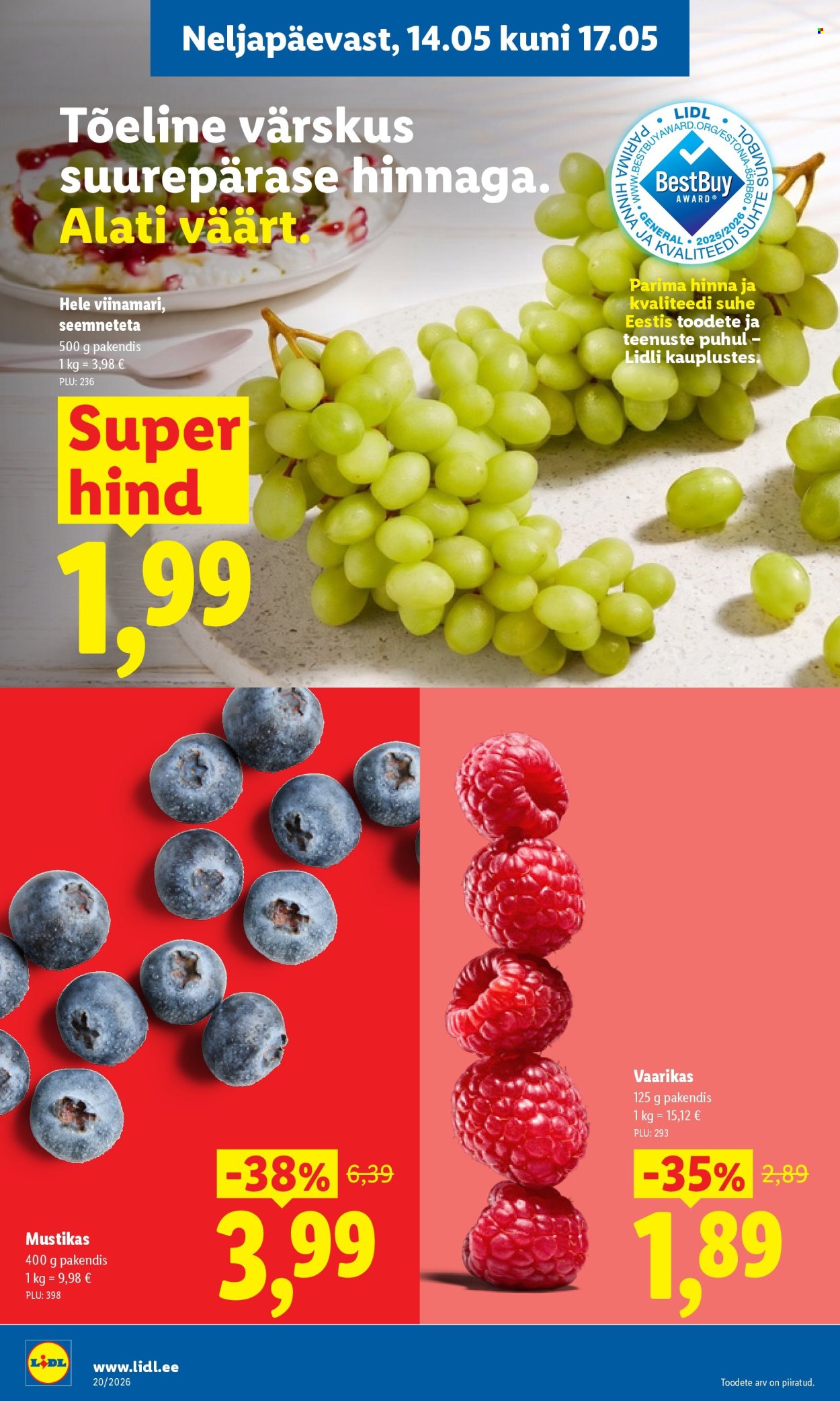 Lidl kliendileht - Kliendileht (11.05 - 17.05.2026)