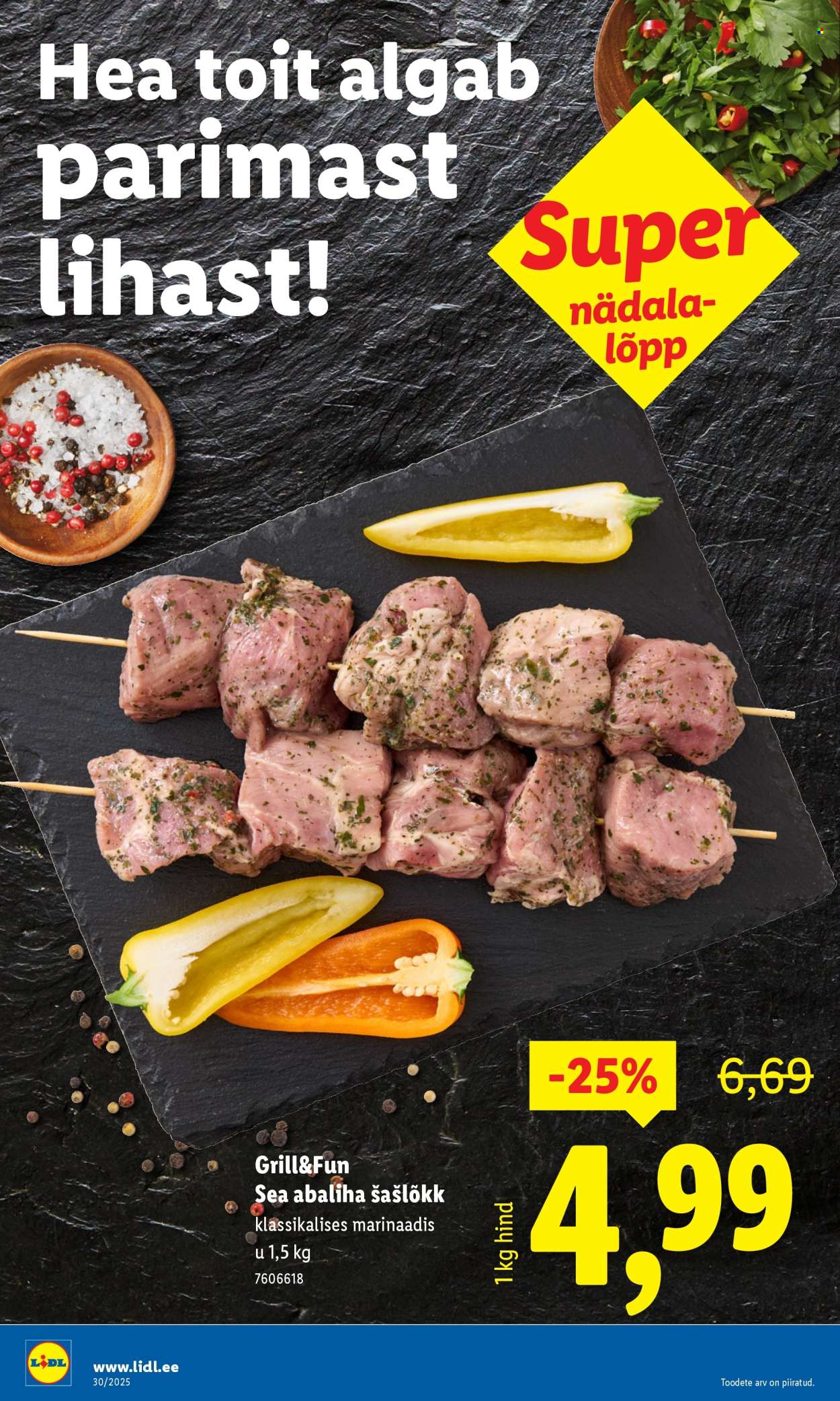 Lidl kliendileht - Nädalalõpu pakkumised (24.07 - 27.07.2025)