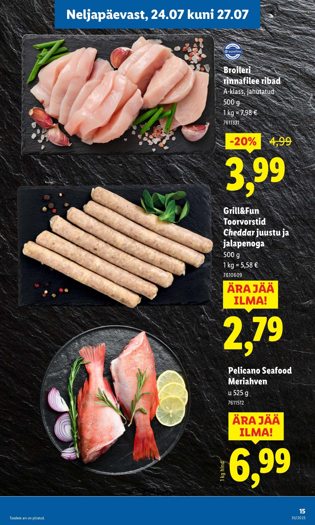Lidl kliendileht - Nädalalõpu pakkumised (24.07 - 27.07.2025)