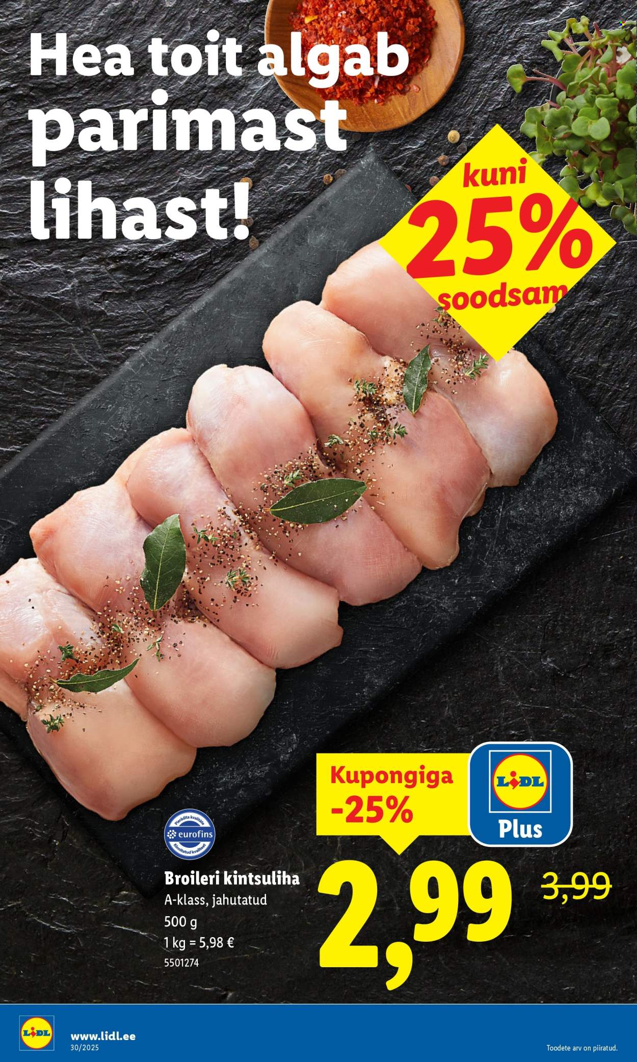 Lidl kliendileht - Nädalalõpu pakkumised (24.07 - 27.07.2025)