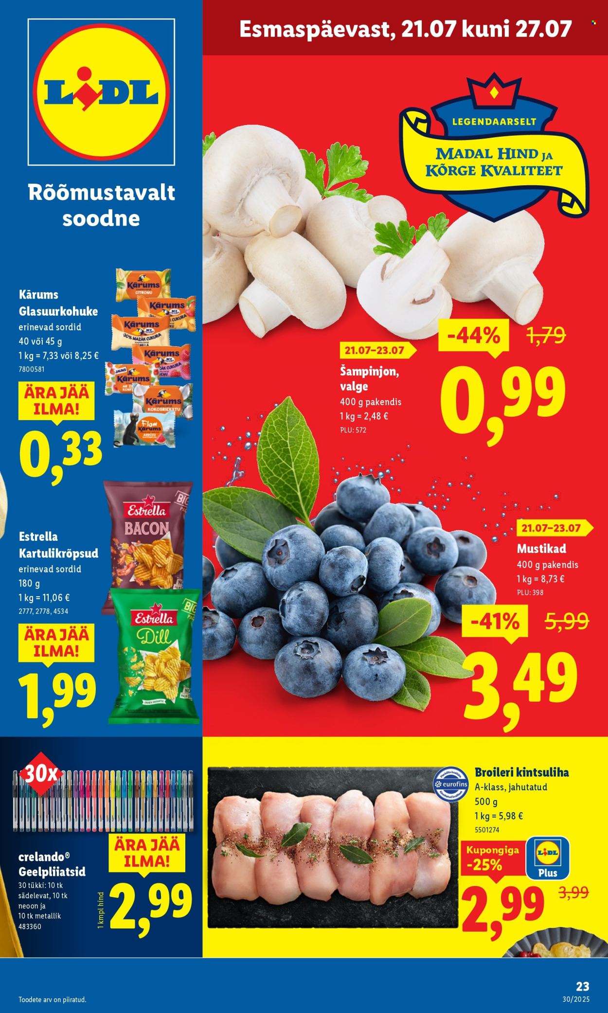 Lidl kliendileht - Nädalalõpu pakkumised (24.07 - 27.07.2025)