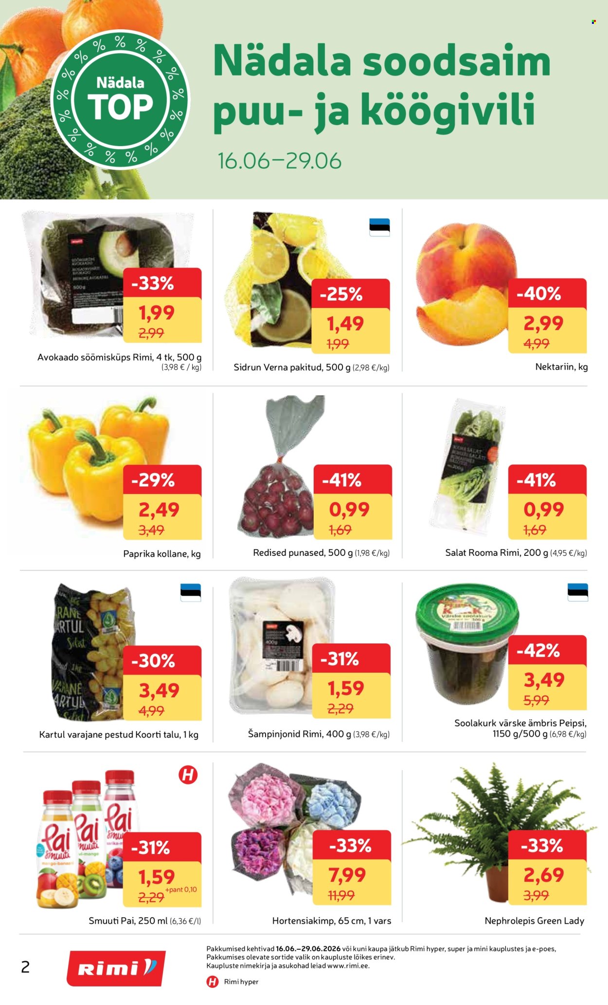 Rimi kliendileht (16.06 - 29.06.2026)