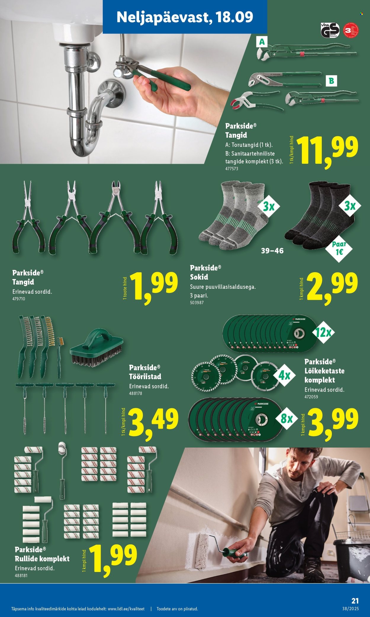 Lidl kliendileht - Tööstuskaupade pakkumised (15.09 - 21.09.2025)
