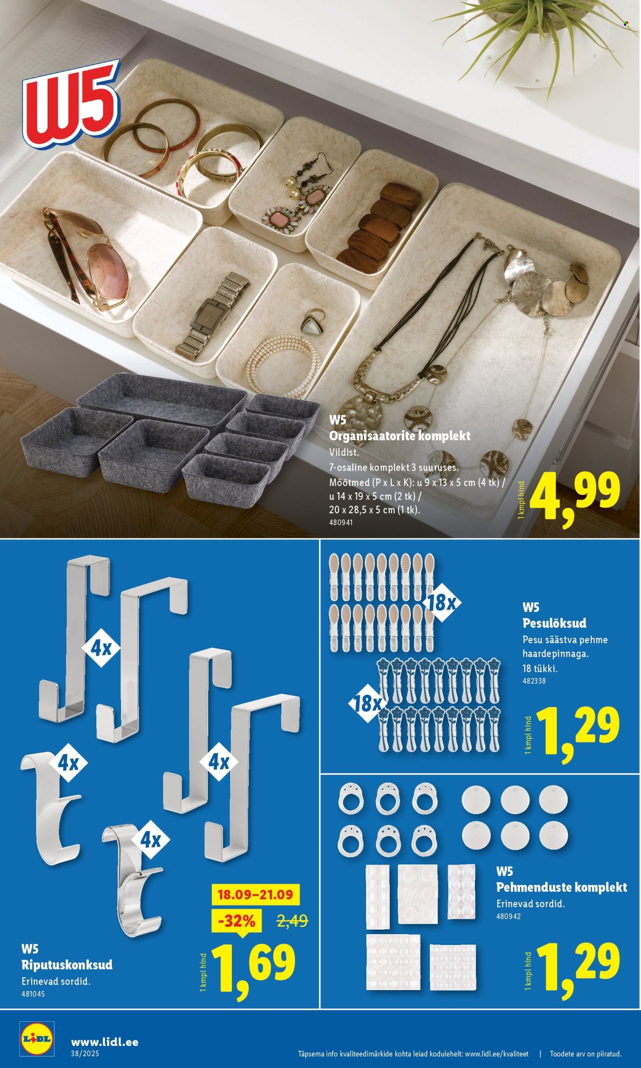 Lidl kliendileht - Tööstuskaupade pakkumised (15.09 - 21.09.2025)
