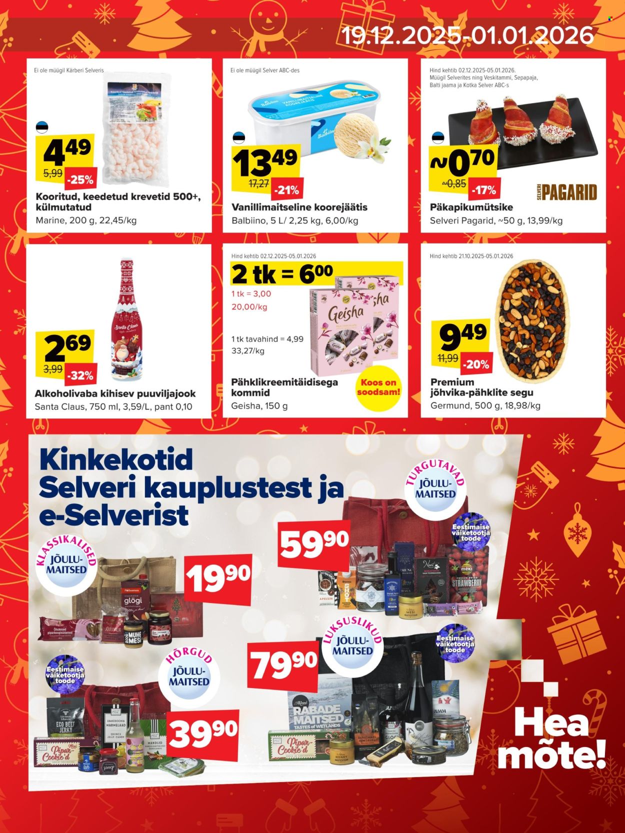 Selver kliendileht - Nädala Parim Hind (19.12.2025 - 1.01.2026)