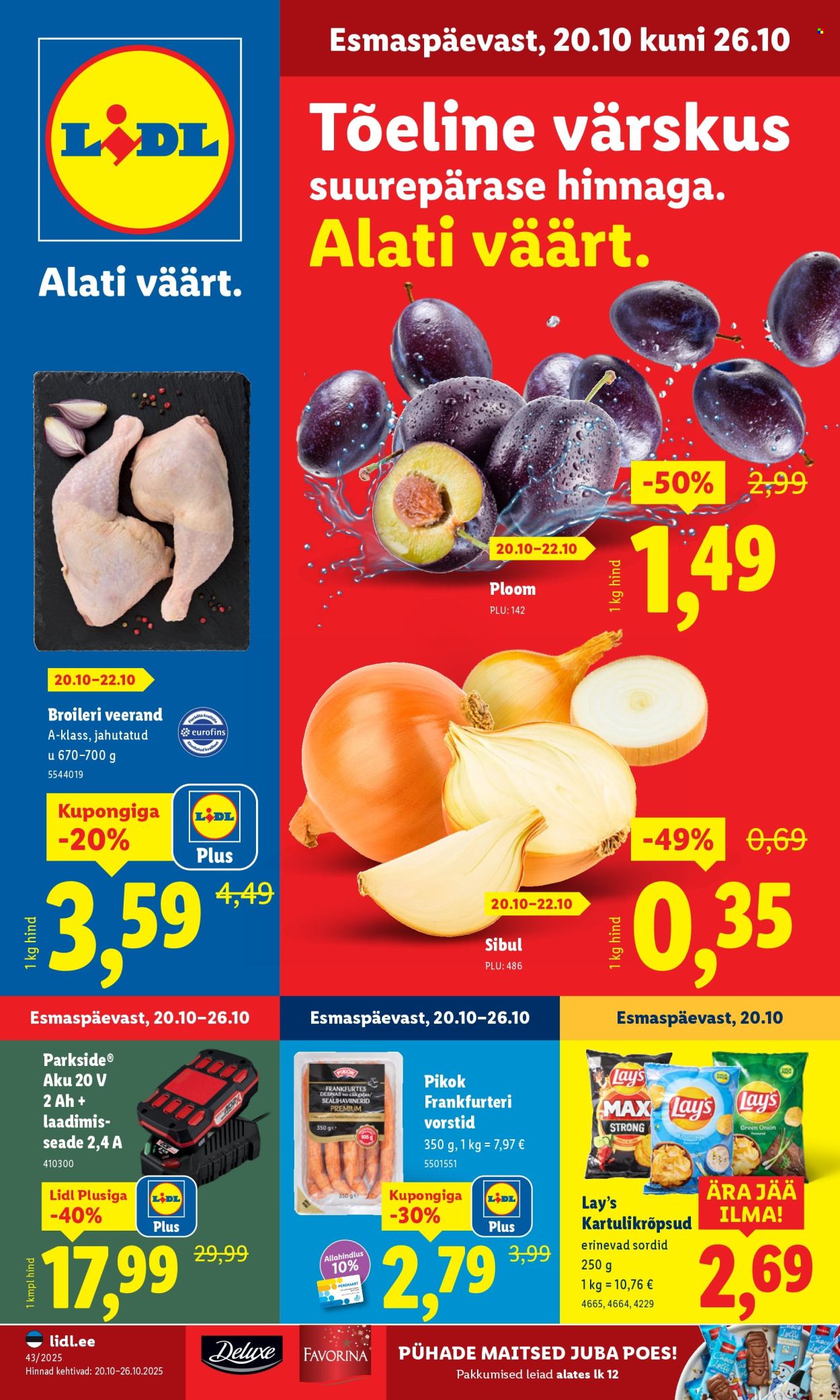 Lidl kliendileht - Kliendileht (20.10 - 26.10.2025)