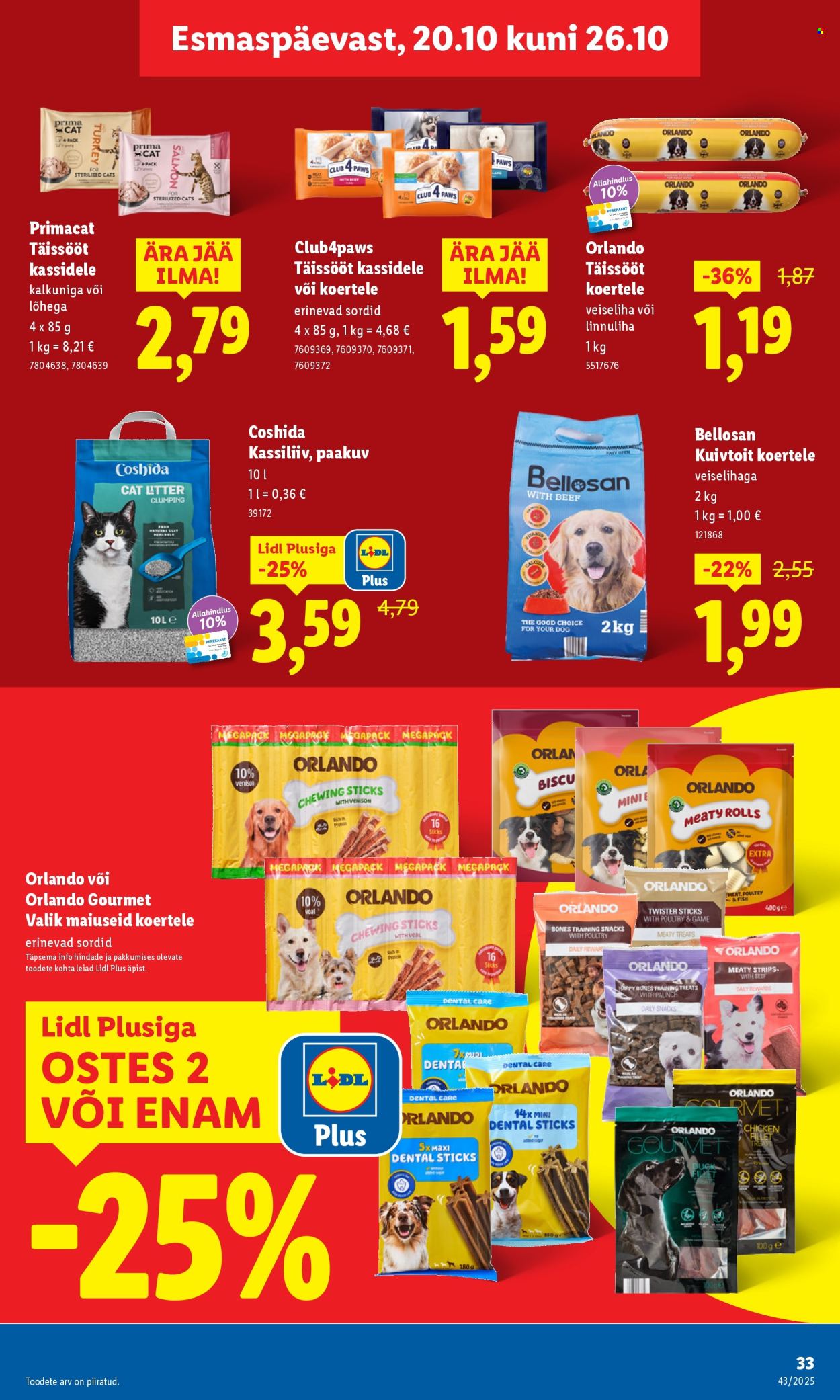 Lidl kliendileht - Kliendileht (20.10 - 26.10.2025)