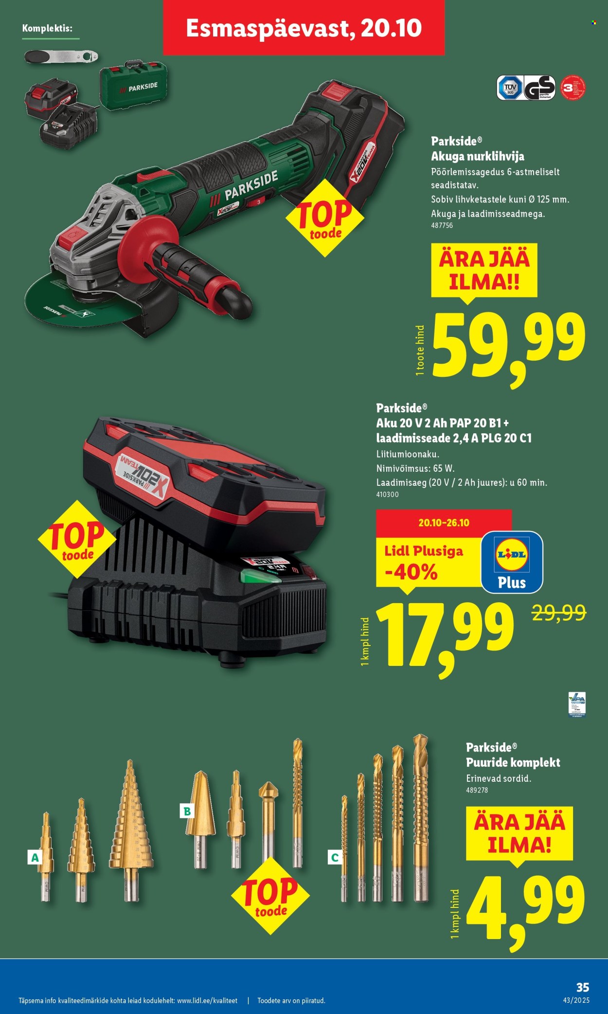 Lidl kliendileht - Kliendileht (20.10 - 26.10.2025)