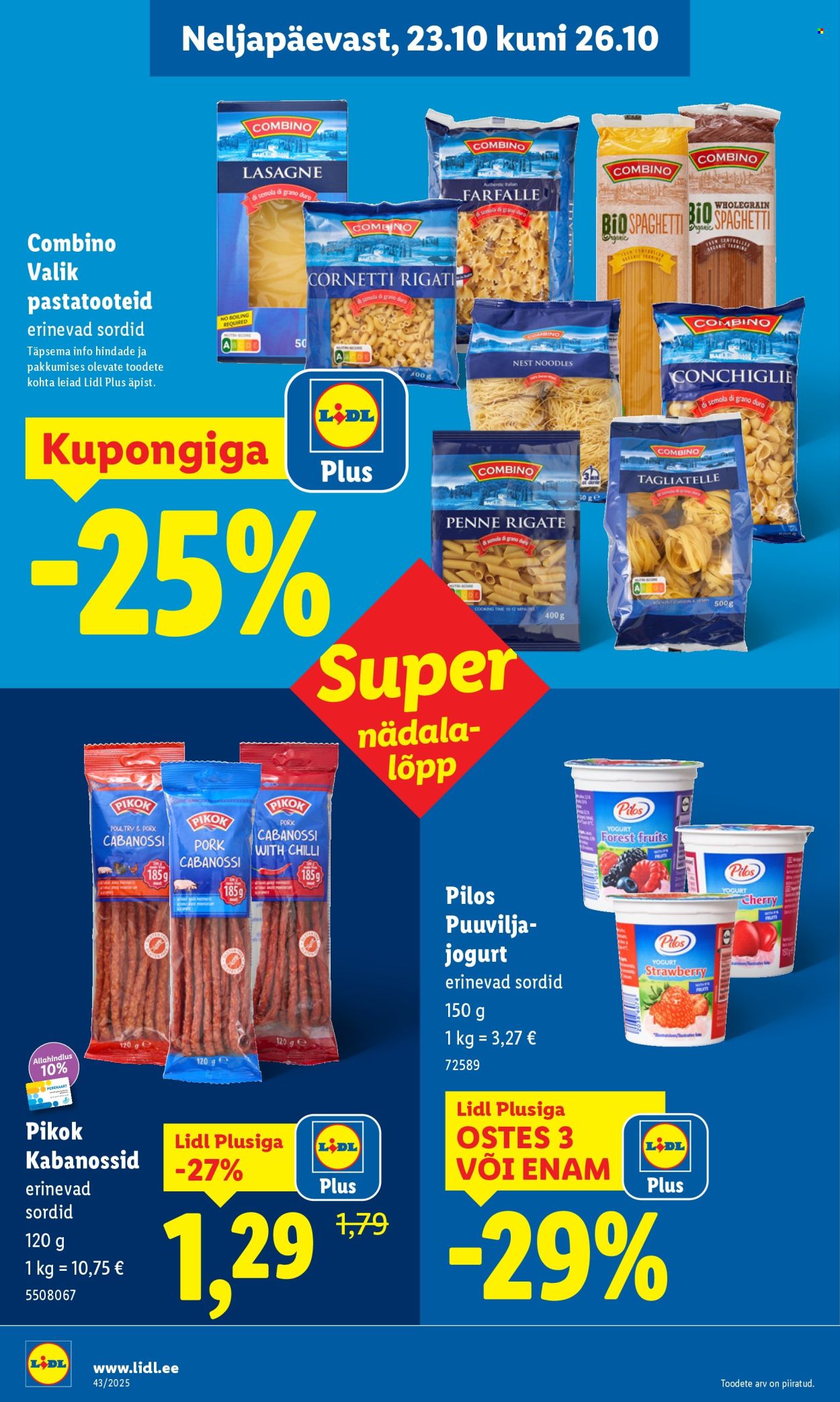 Lidl kliendileht - Kliendileht (20.10 - 26.10.2025)