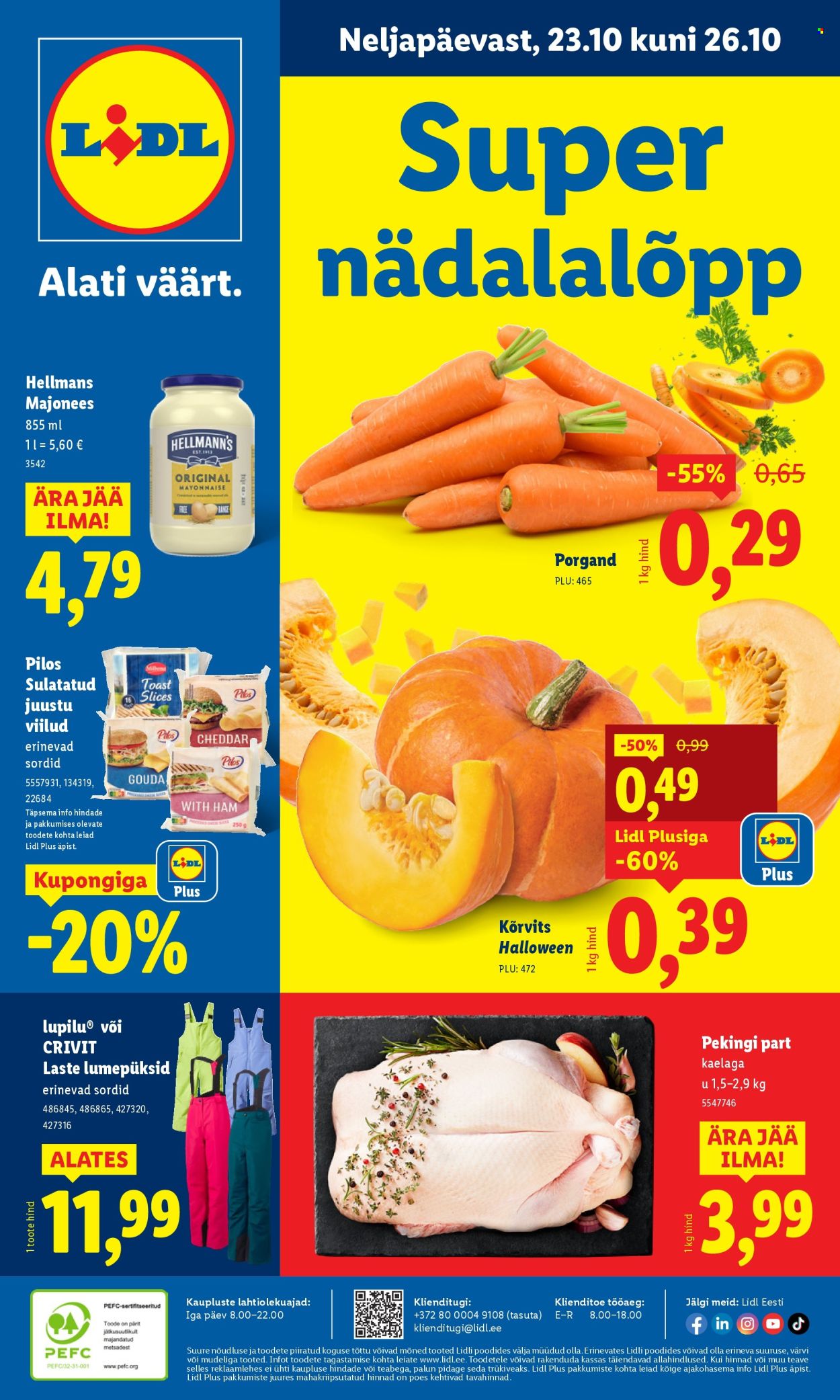 Lidl kliendileht - Kliendileht (20.10 - 26.10.2025)
